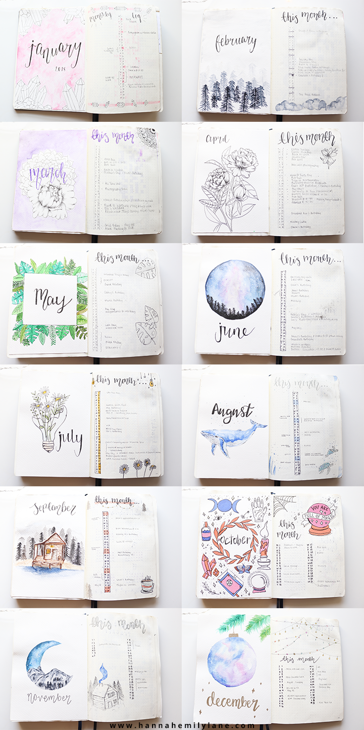 How I Used My Bullet Journal In 18 Hannah Emily Journals
