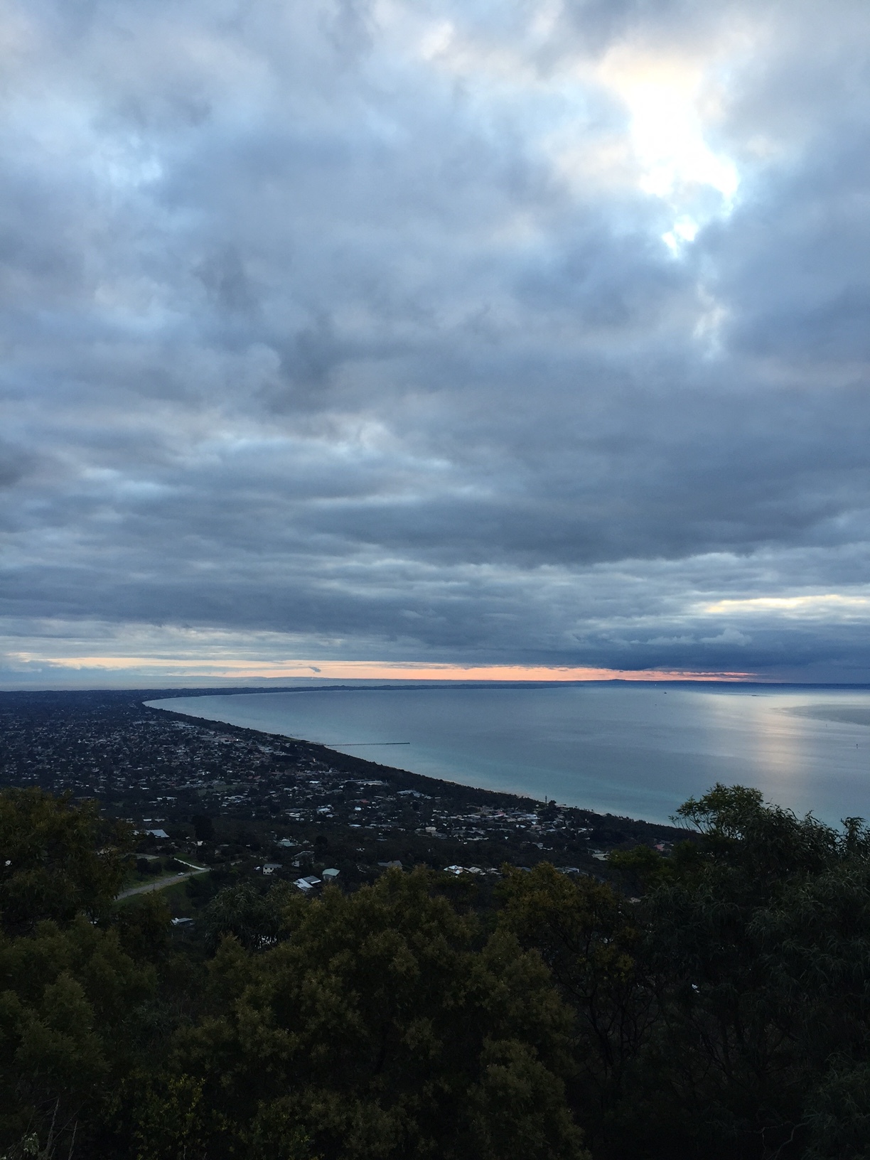 Clouds keeping the Mornington Peninsula cozy in winter
