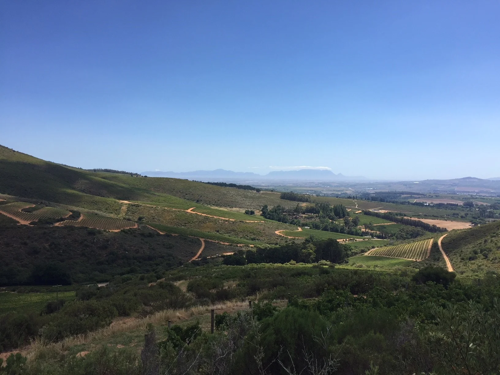 Table Mountain in the distance as seen from Keermont.