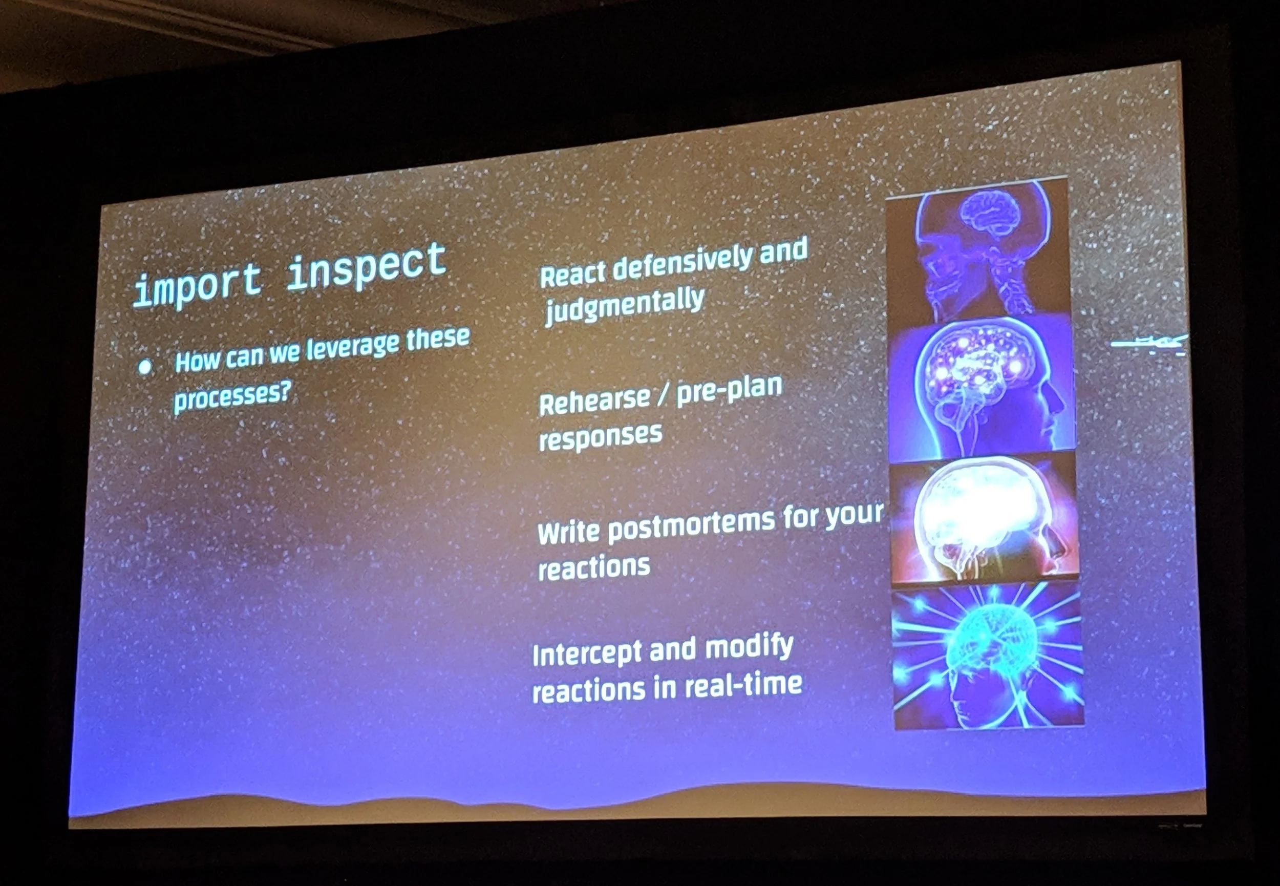 From reacting defensively to intercepting our reactions in real time.