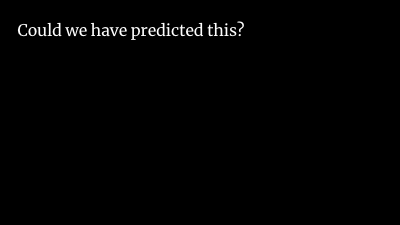 Could we have seen this coming? I mean, we do a bunch of systems design review, architecture review, code review, unit tests, integration tests, regression tests, smoke tests, seventeen other types of tests. We invest in observability at every layer of the stack. We do chaos engineering. We put metrics on our metrics. There is so much data! Couldn't we have caught this before it happened, if we'd just known where to look? If we go back to the original design documents, for example, shouldn't we be able to see the narrative foreshadowing of this event, some set of facts that the camera might have paused meaningfully at as it panned over the system? It's a good question. And I have strong opinions on it which are...
