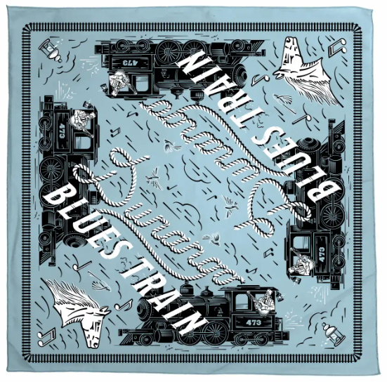 Durango Blues Train Bandana