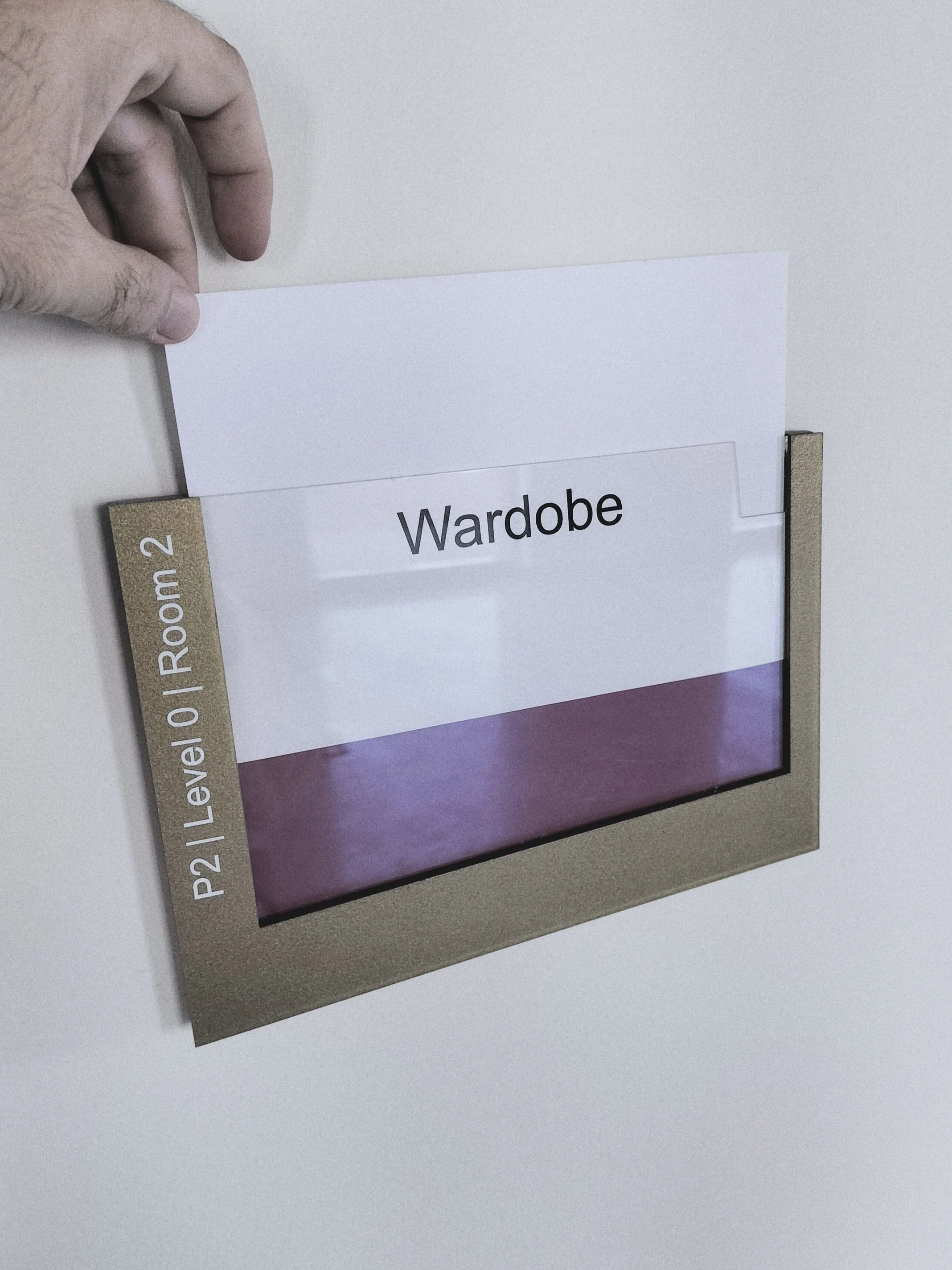 Flexible room signage