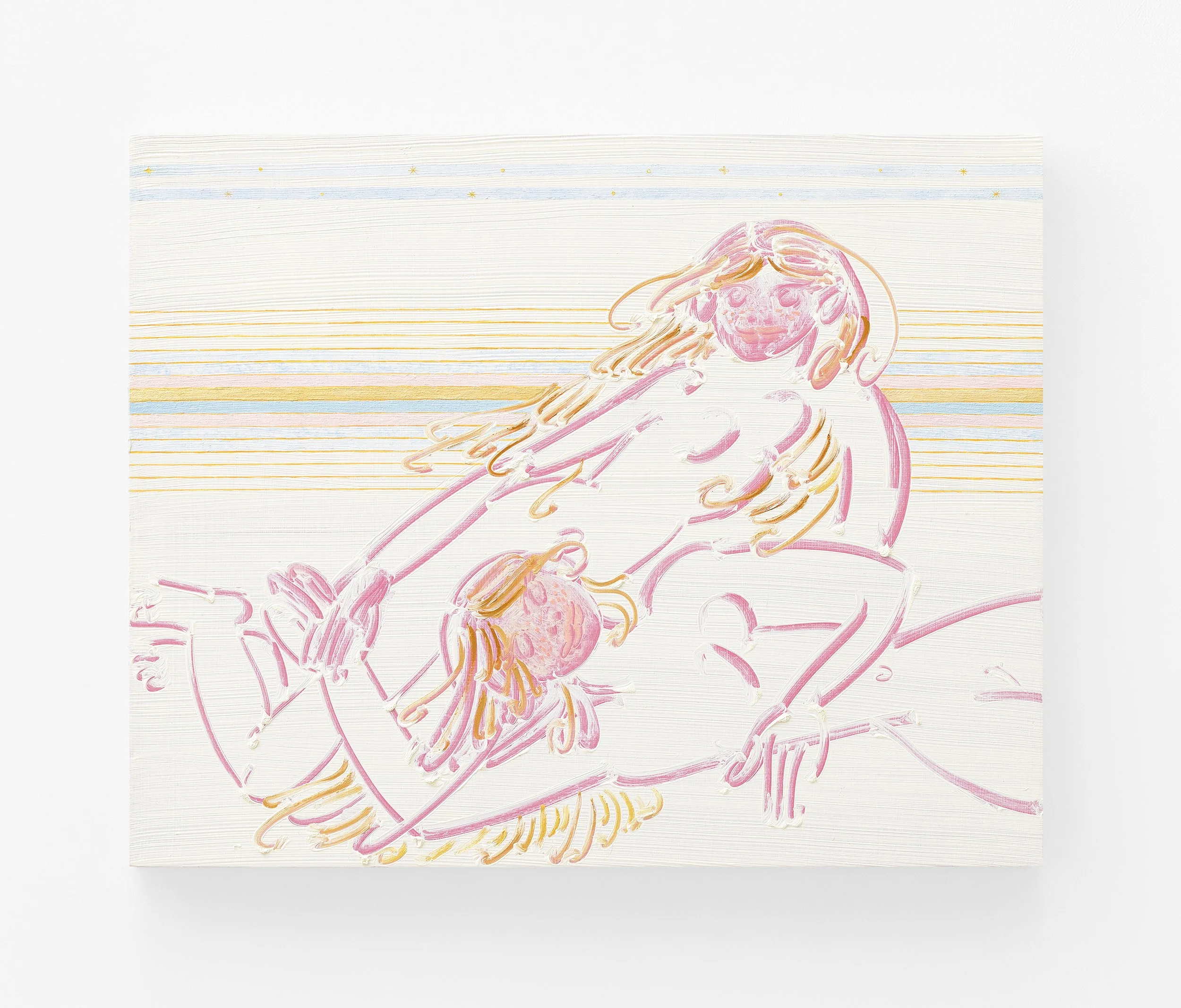  Soft spot , 41 x 51 cm, oil on wood, 2026  ⋆    Alon Segev gallery  