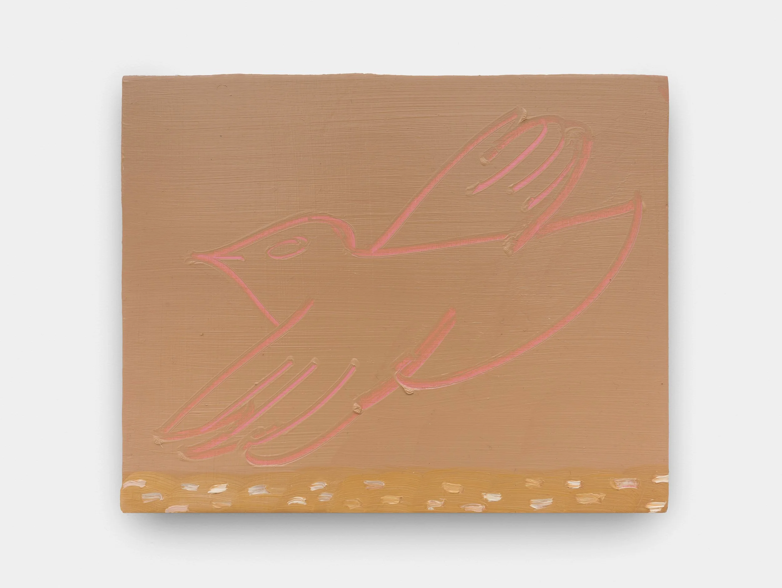  Bird , 20 x 26 cm, oil on wood, 2026  ⋆    Interval gallery  
