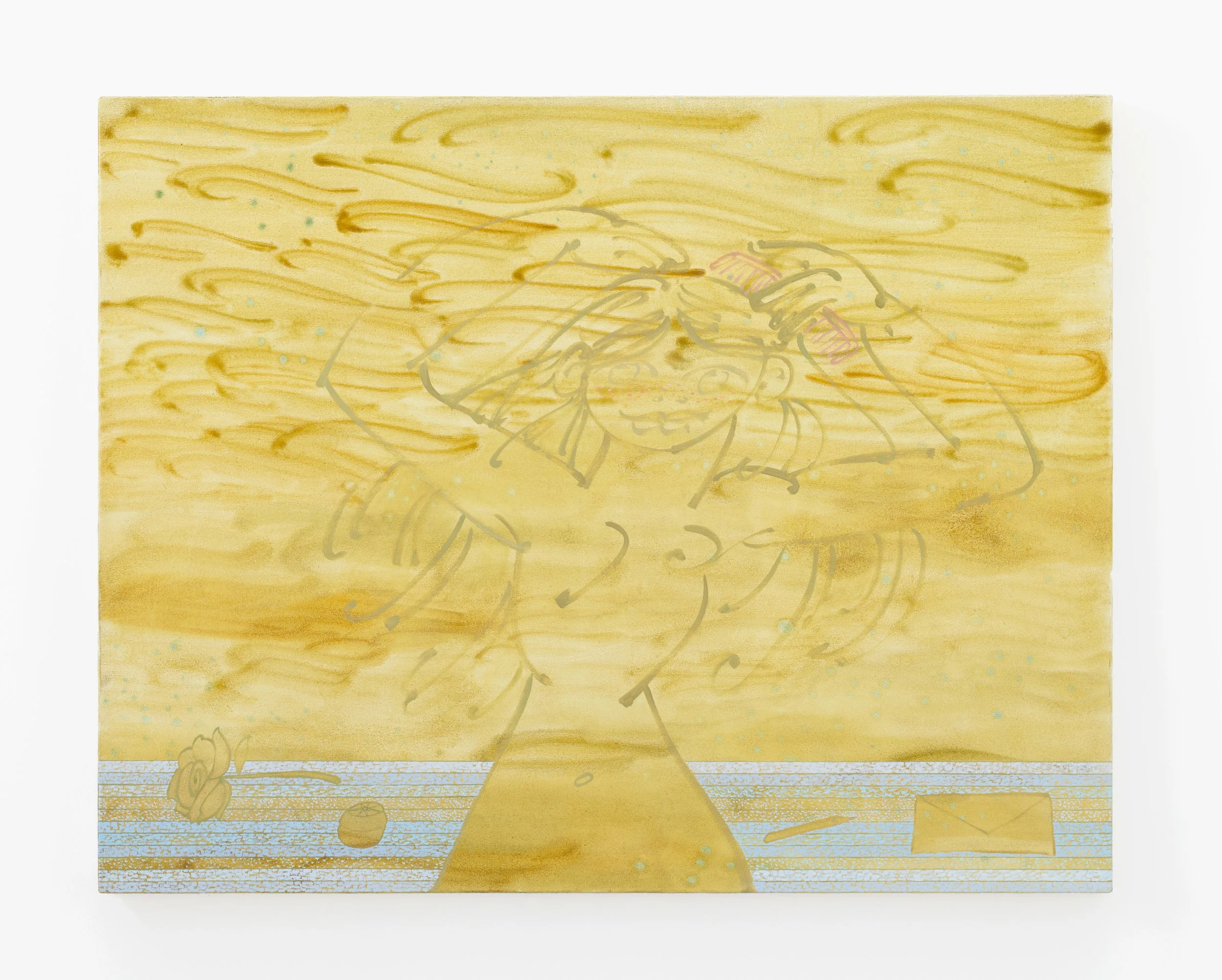  Embrace , 110 x 140 cm, oil on canvas, 2026  ⋆    Alon Segev gallery  