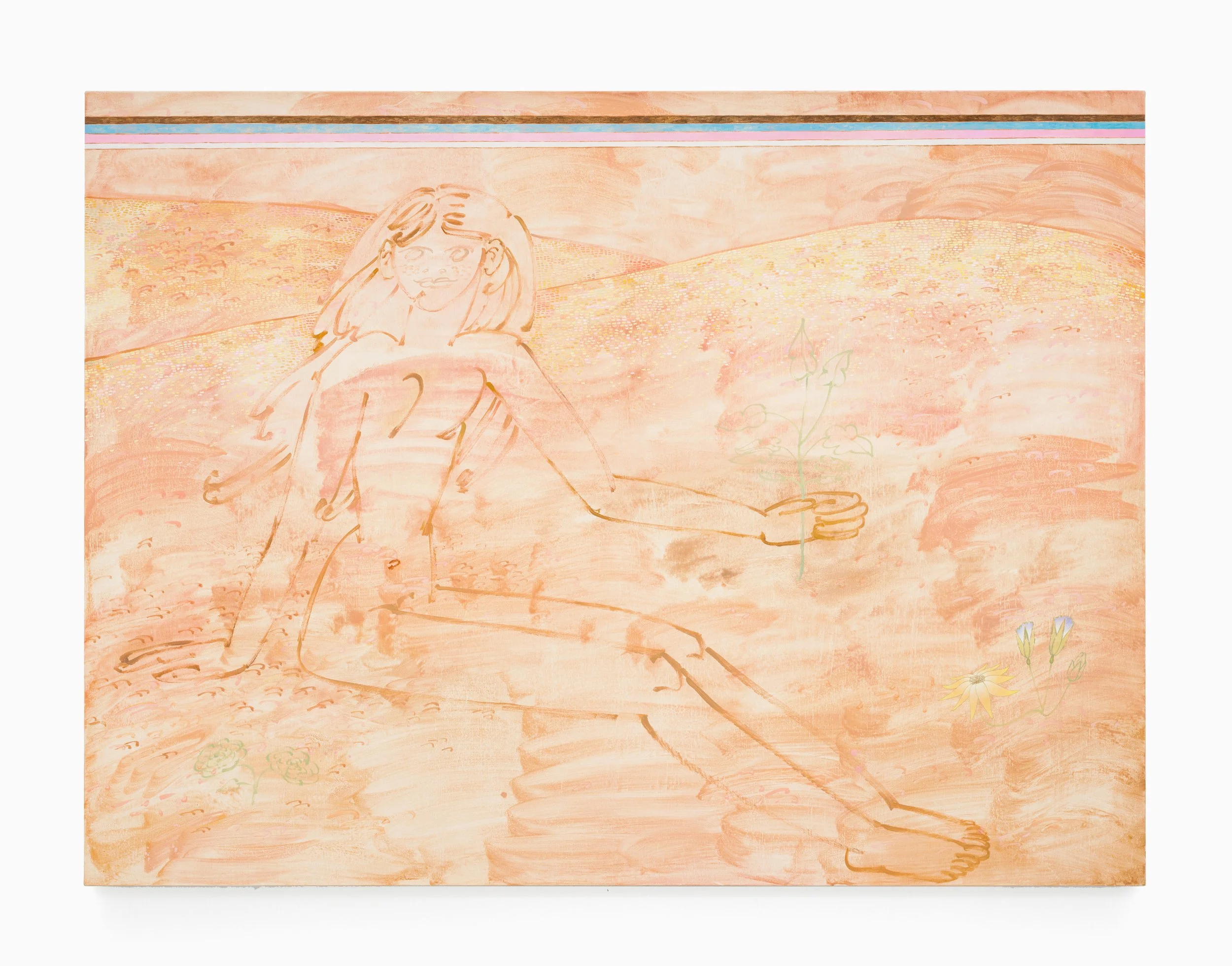 Untitled (after 'hope' by Pierre
Puvis de Chavannes) , 150 × 200 cm, oil on canvas, 12.26 gallery, Dallas, US , 2025