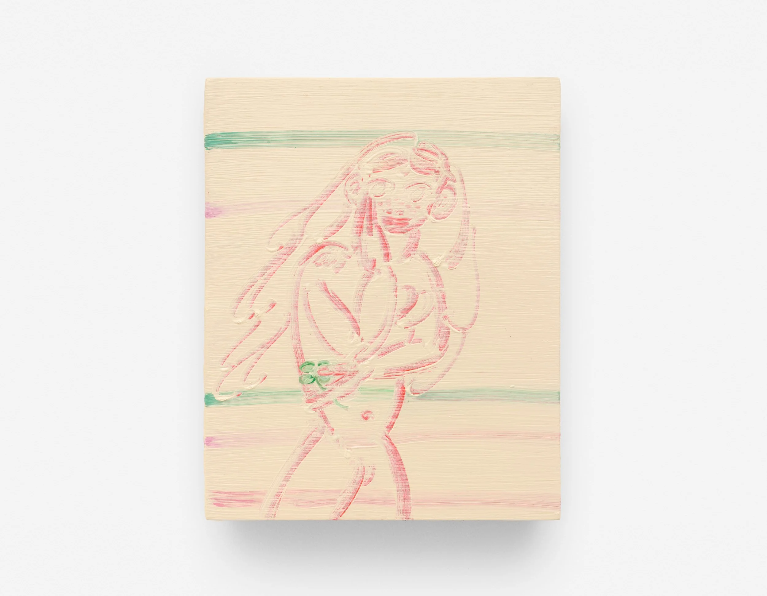  Only when , 26 x 20 cm, oil on wood, 2026  ⋆    Interval gallery  