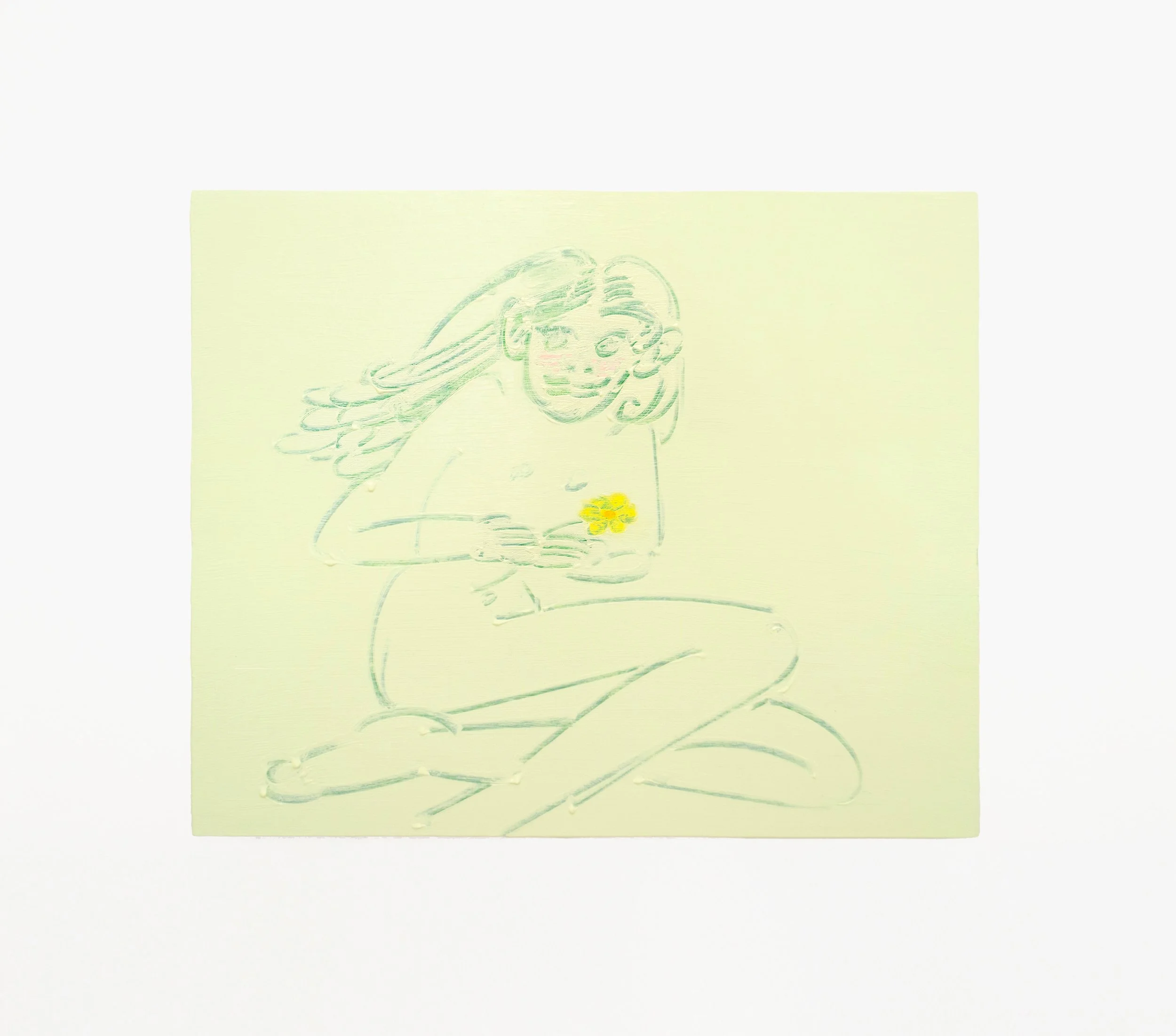 Spring , 41 × 51 cm, oil on wood, 2025, Pelayo Projects , group show , Madrid, Spain
