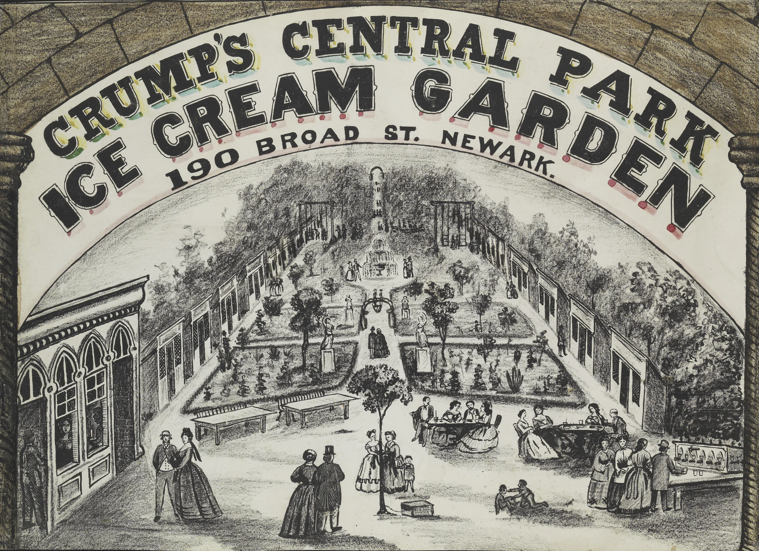 Crump’s Central Park | Ice Cream Garden | 190 Broad St. Newark.