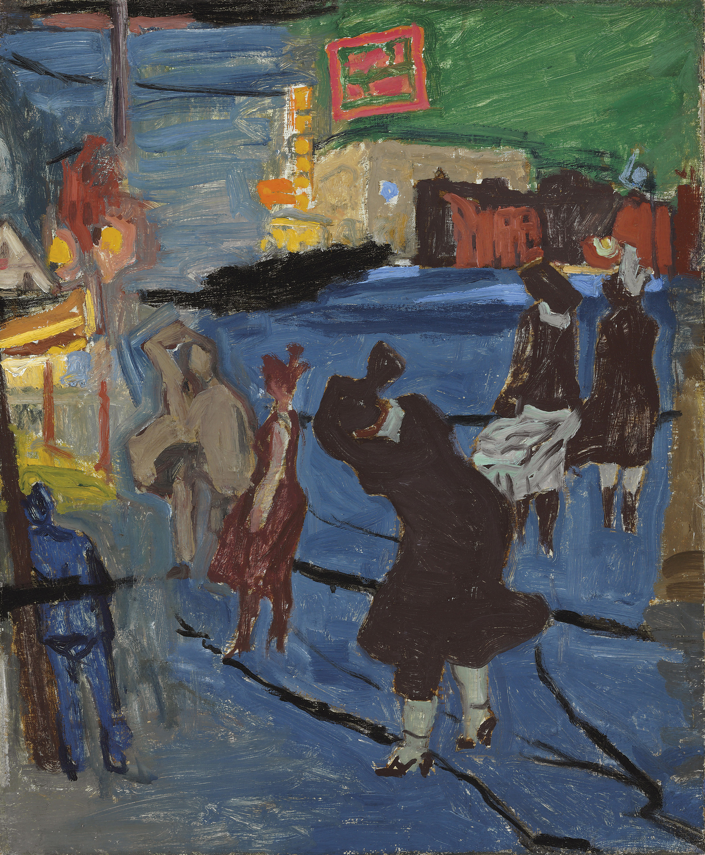 Image Credit: Windy Night, Newark, 1917. Stuart Davis (1892 - 1964). Private Collection. © Christie’s