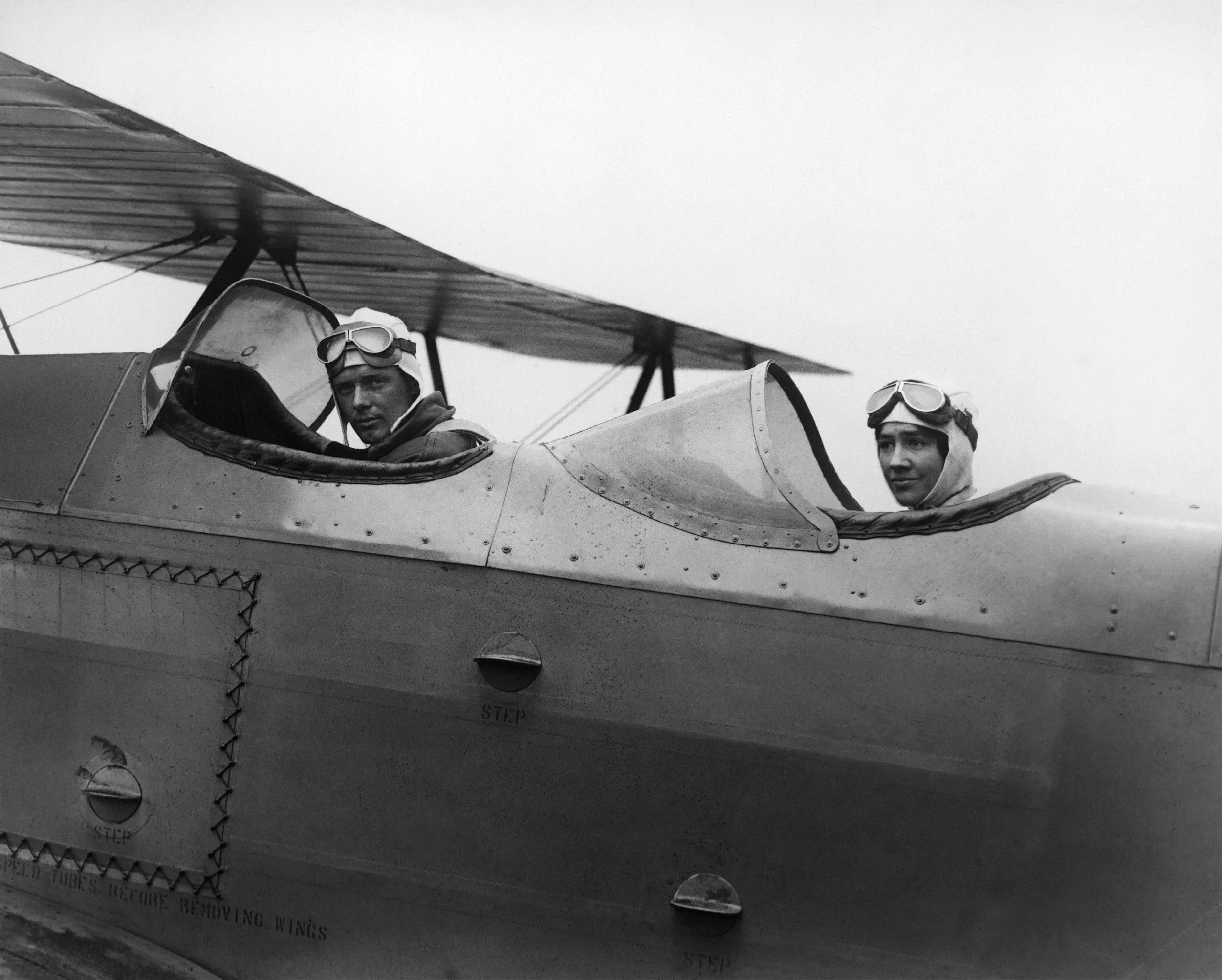 Charles and Anne Morrow Lindbergh leaving Roosevelt Field on Long Island, 1929. (Keystone-FranceContributor)..jpg