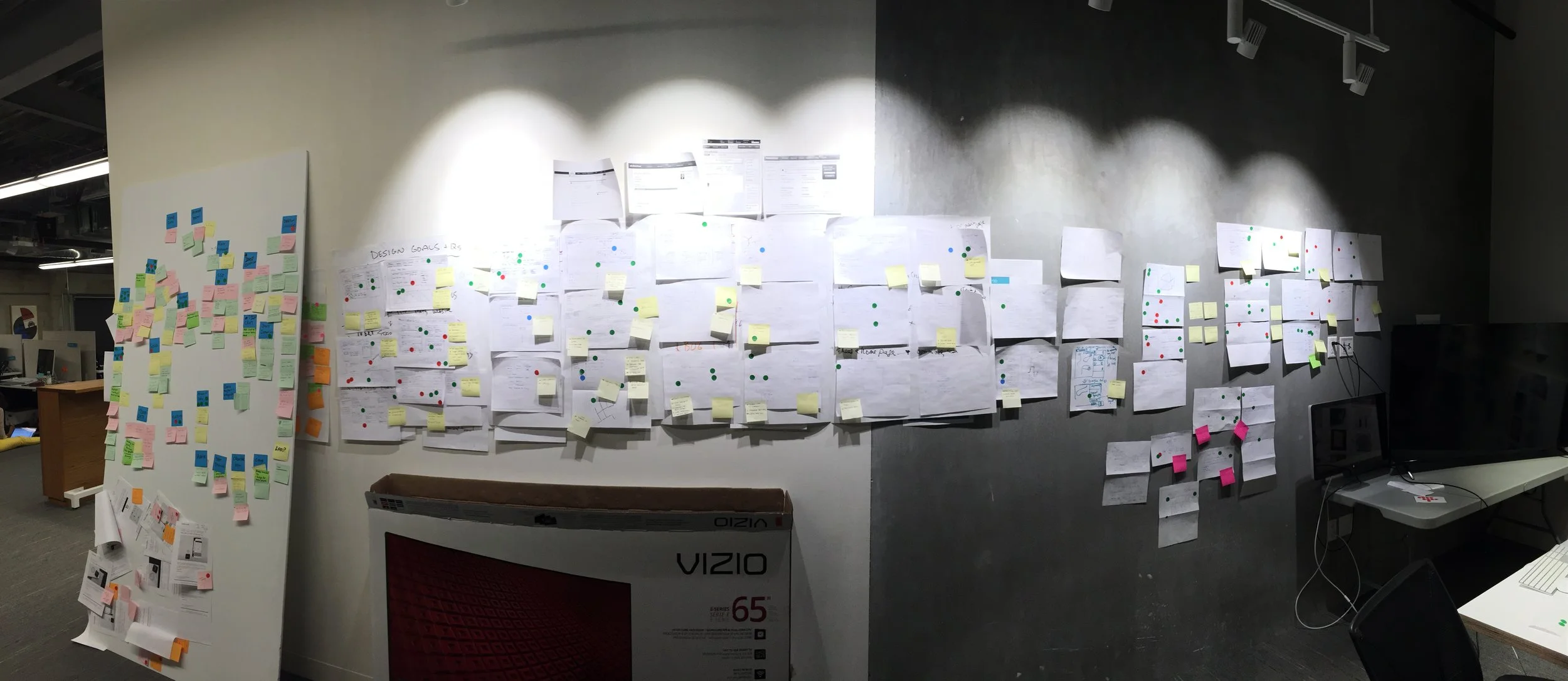 Designers, product managers, and engineers sketched ideas based on the MVP product and voted on ideas.