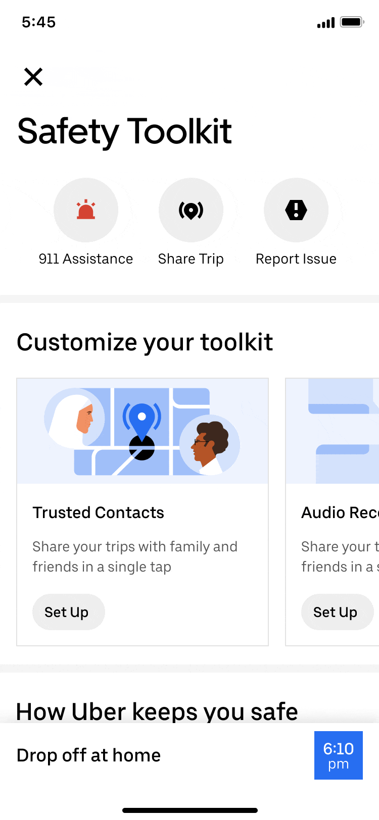 After: safety toolkit with features planned through 2019.
