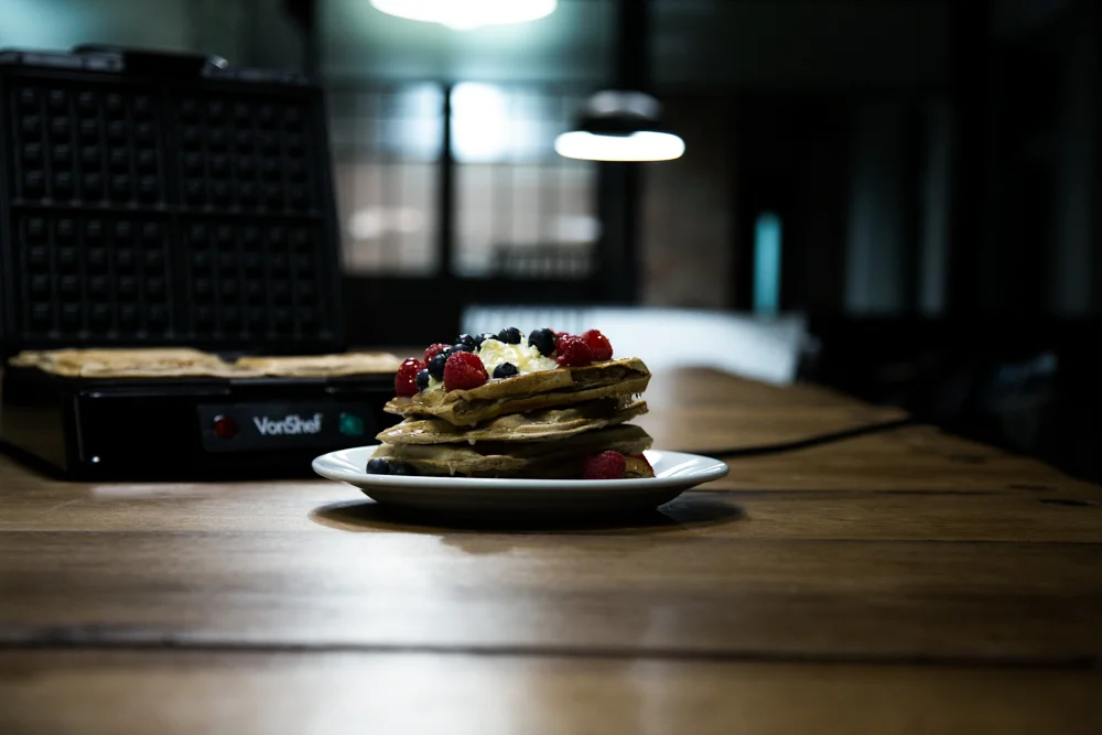 Earl grey waffle with Vonshef waffle maker