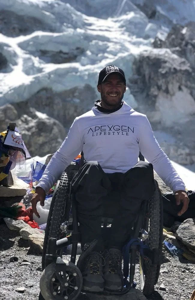Scott Doolan at Everest Base Camp in Nepal.Source:AFP