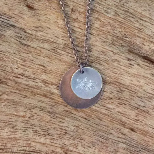 Sunflower Print Necklace.jpeg