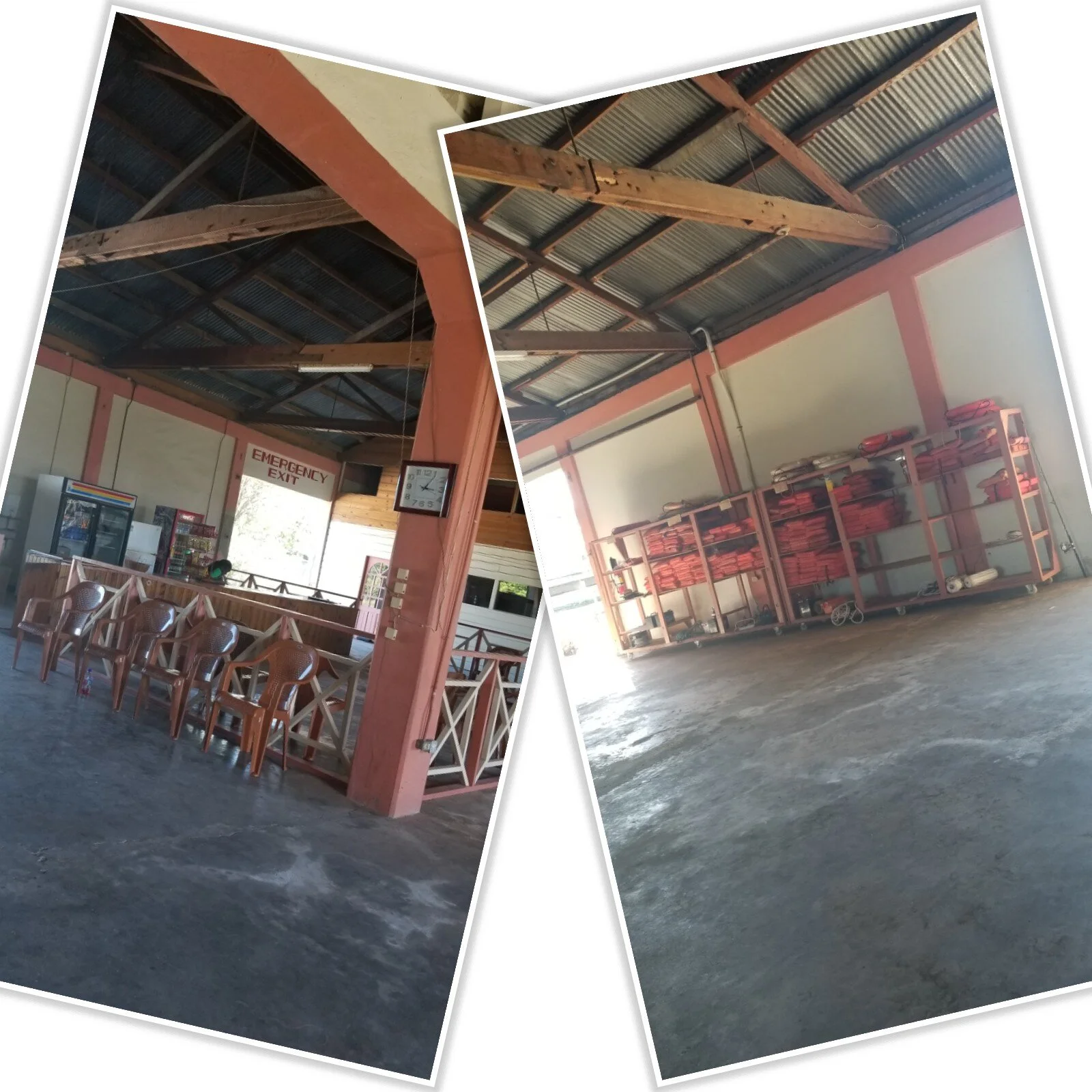 Waiting area and snack bar