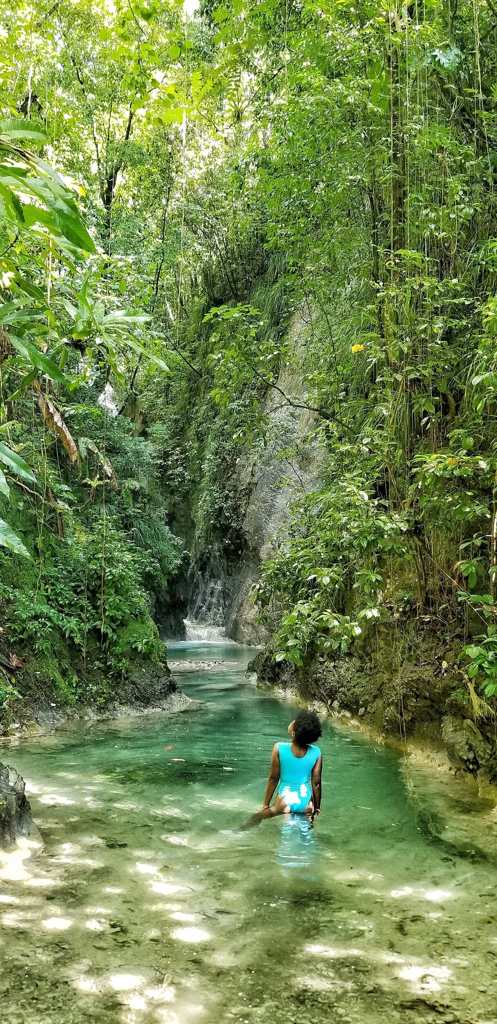 Fish Dunn Waterfall Bath Mineral Spring/Bath Fountain in St.Thomas — Nature's Sweet Escapes