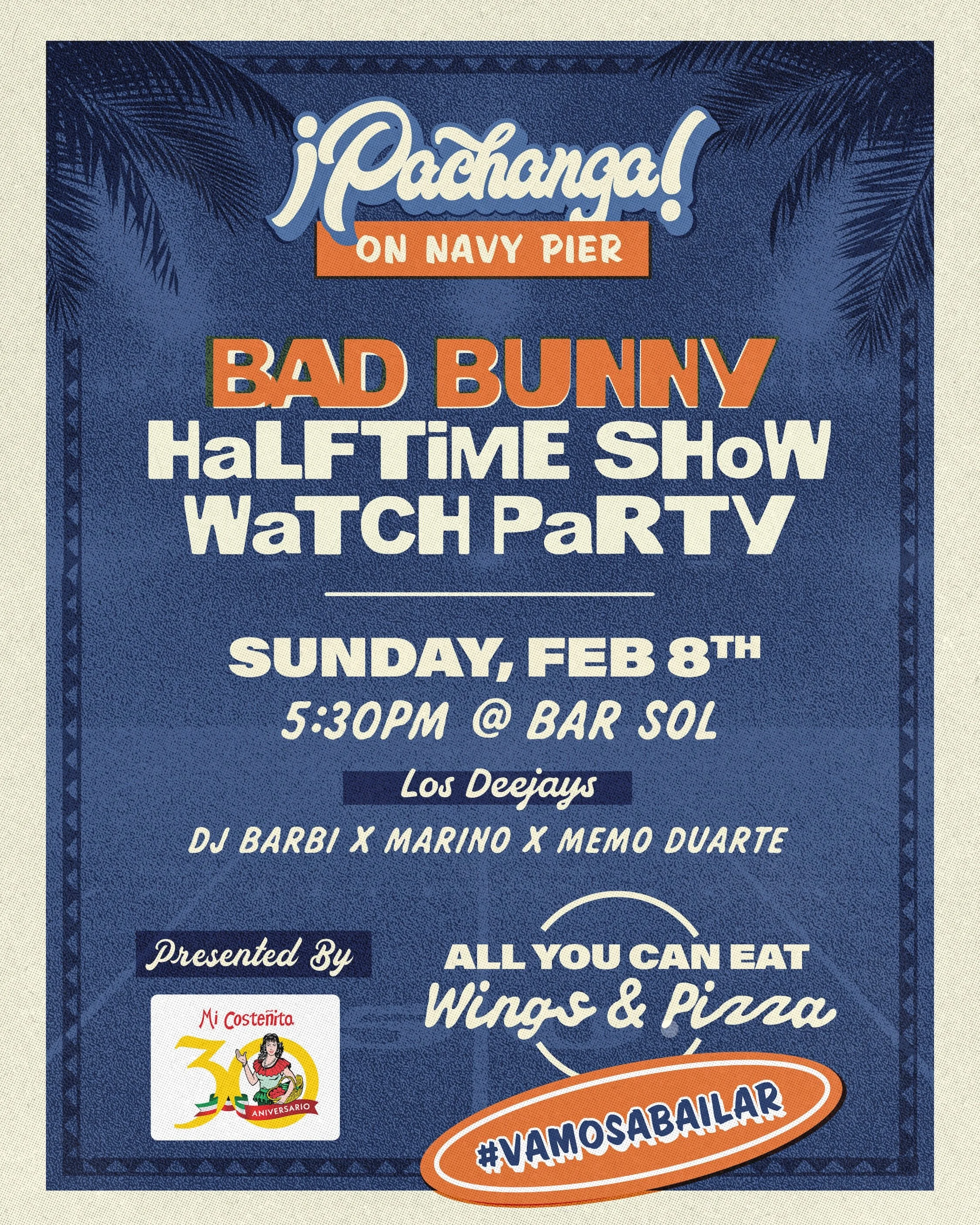 Bad Bunny Halftime Show Watch Party at Navy Pier