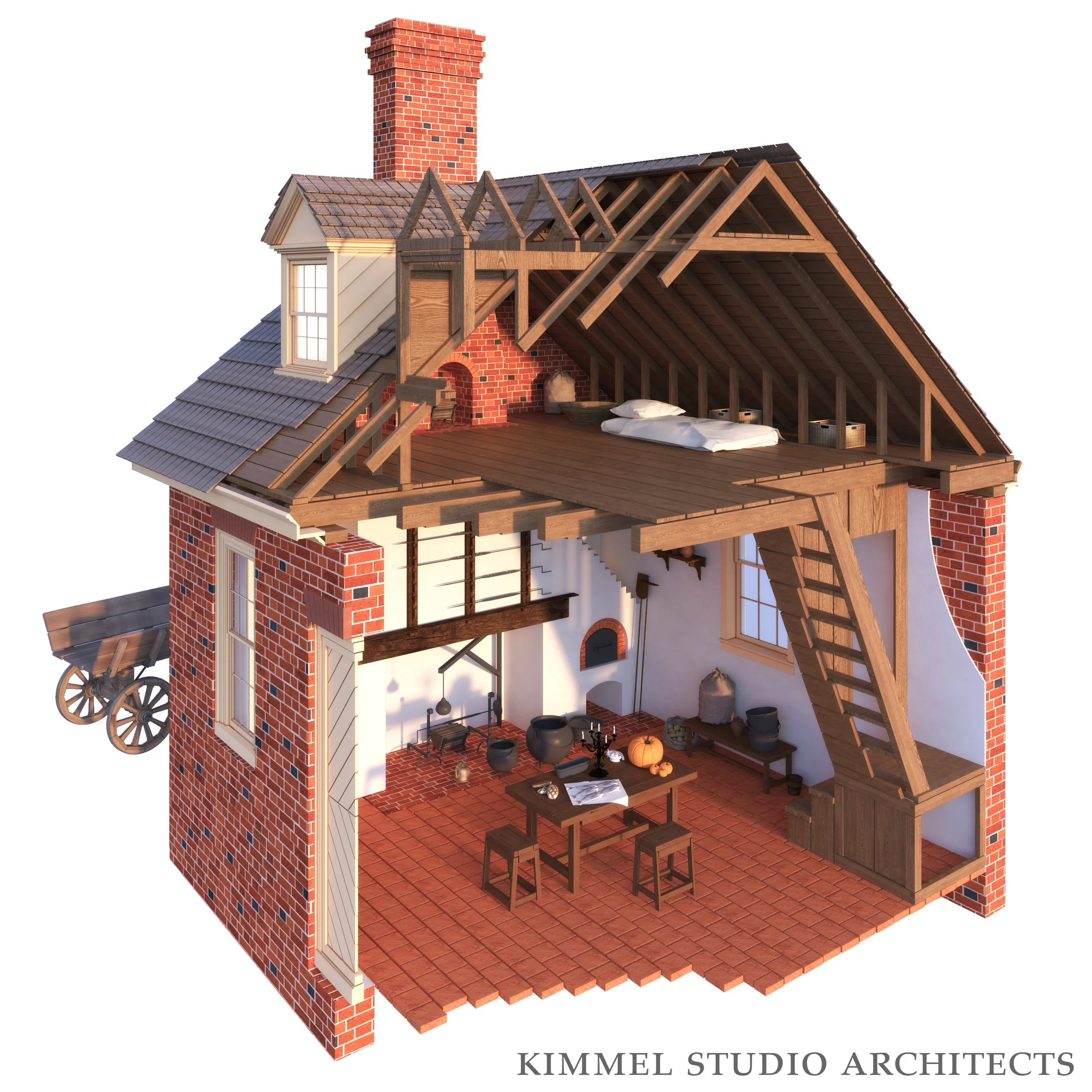 Kimmel Studio Architects - Cloverfields 3D Studies - Kitchen.jpg