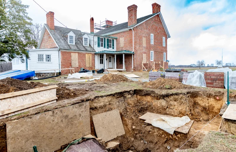 Excavation in process. note the scale of the feature. photo courtesy of pete albert.