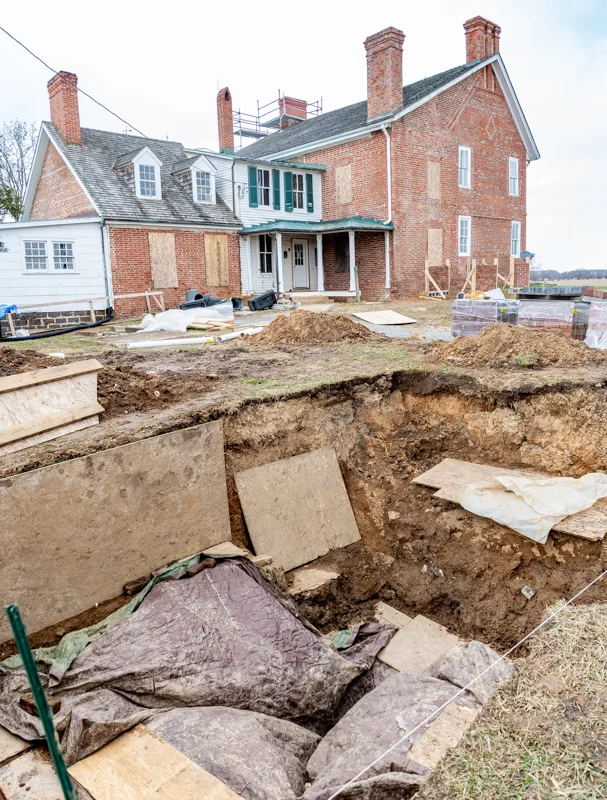 Cloverfields as of March 2019: A Rare 18th-Century Wooden-Lined Ice House is Uncovered