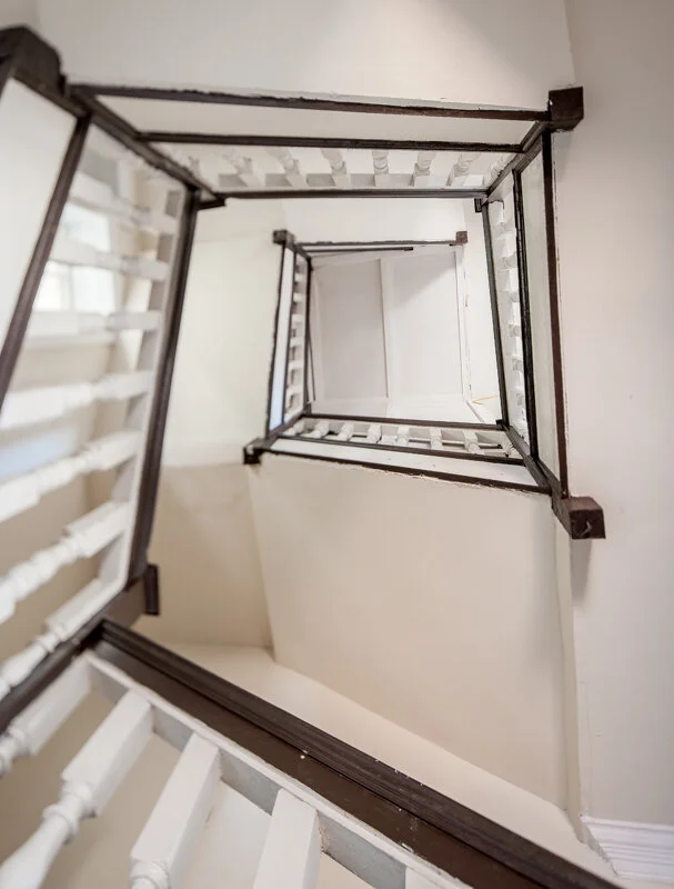 Cloverfields as of March 2020: 1705 Staircase Preservation
