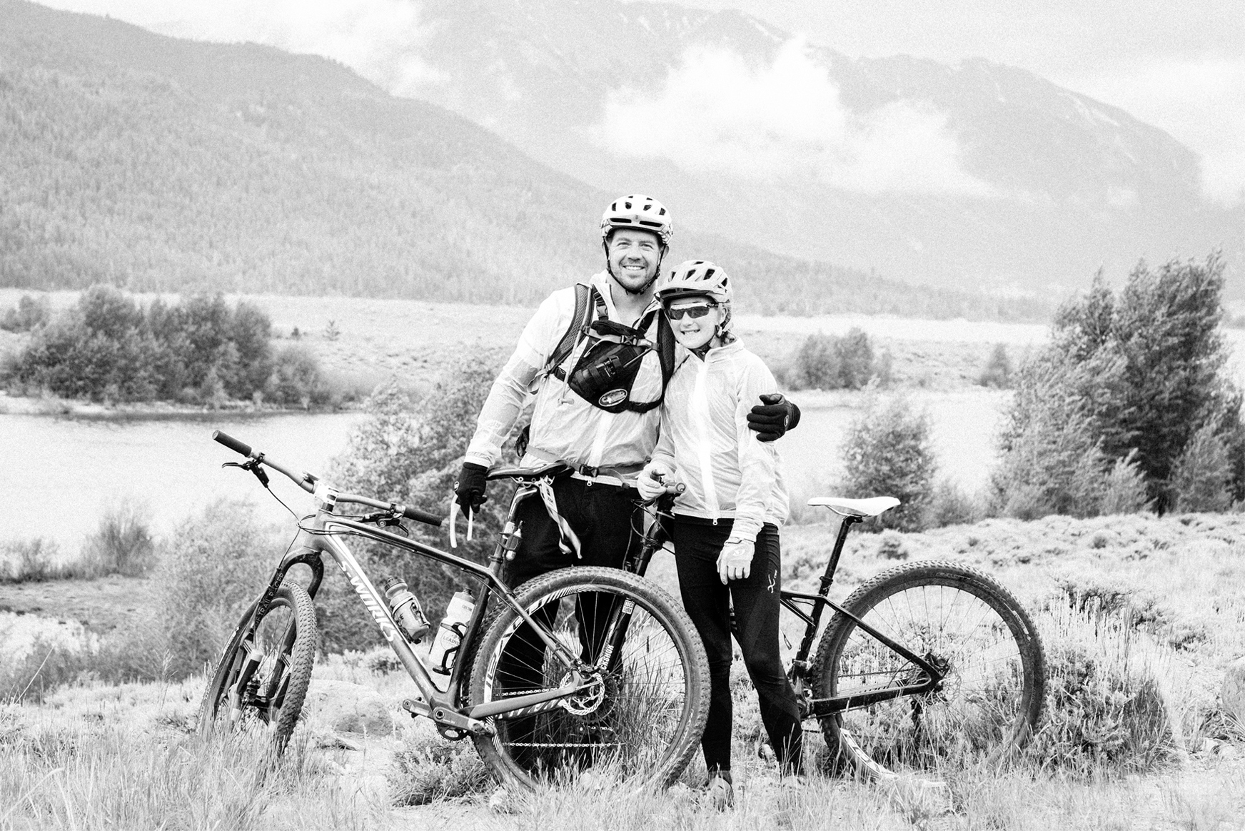 Josh Colley and daughter Mitchek near Leadville, Coloraado.