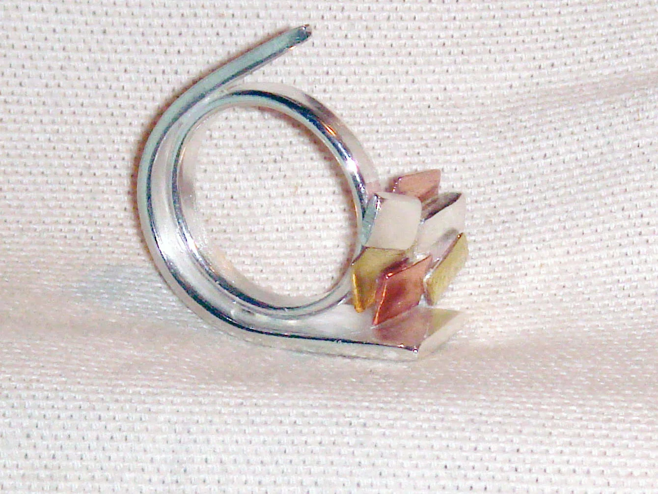   Brass, Copper, Silver Ring&nbsp;  