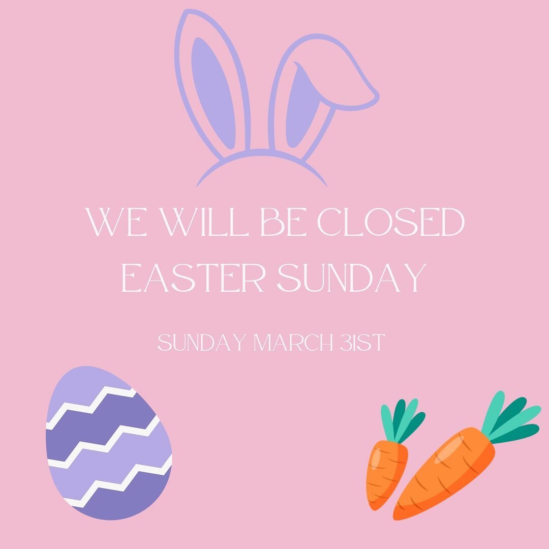 Just a little heads up rock hounds!🥚🌷🐝🐣🌈🌸 This Sunday we will be closed for Easter! Don&rsquo;t forget to come in and grab your crystal easter eggs and flower buckets before then!🪺🤍