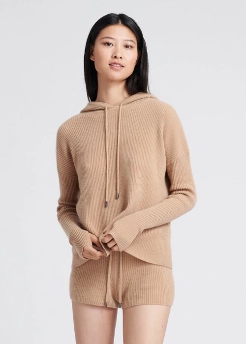 Naadam Ribbed Short + Hoodie