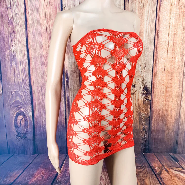 Red Heart Mini Tube Dress