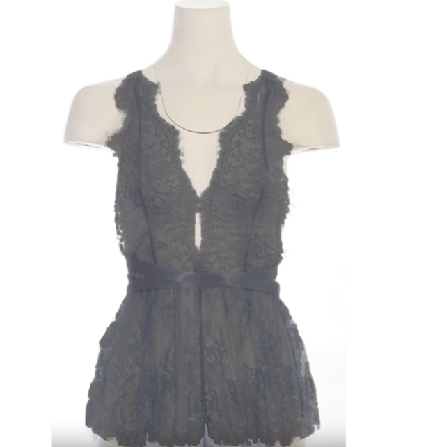 Black Lace Romper Teddy