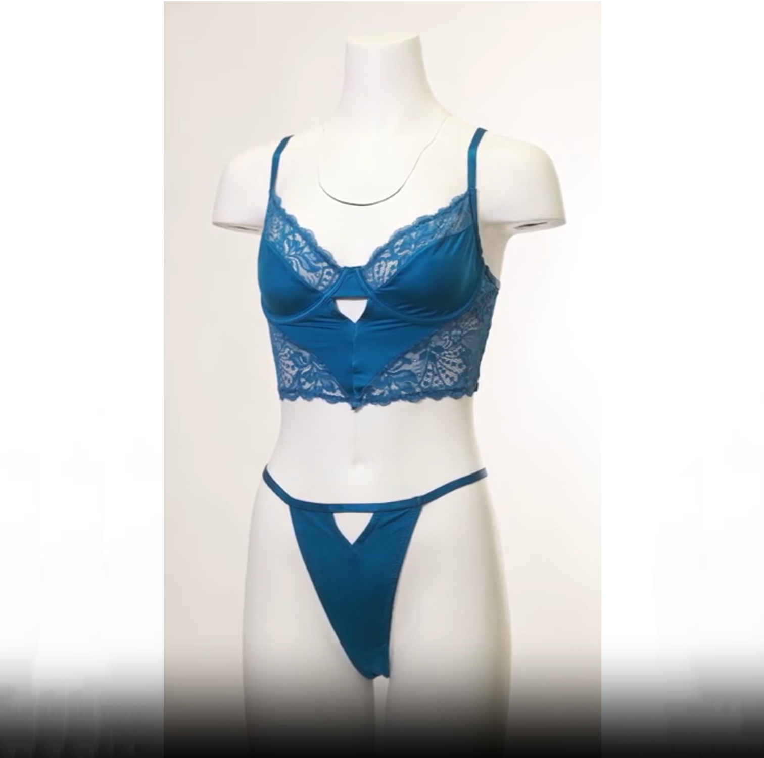 Moroccan Blue Bralette and Panty Set