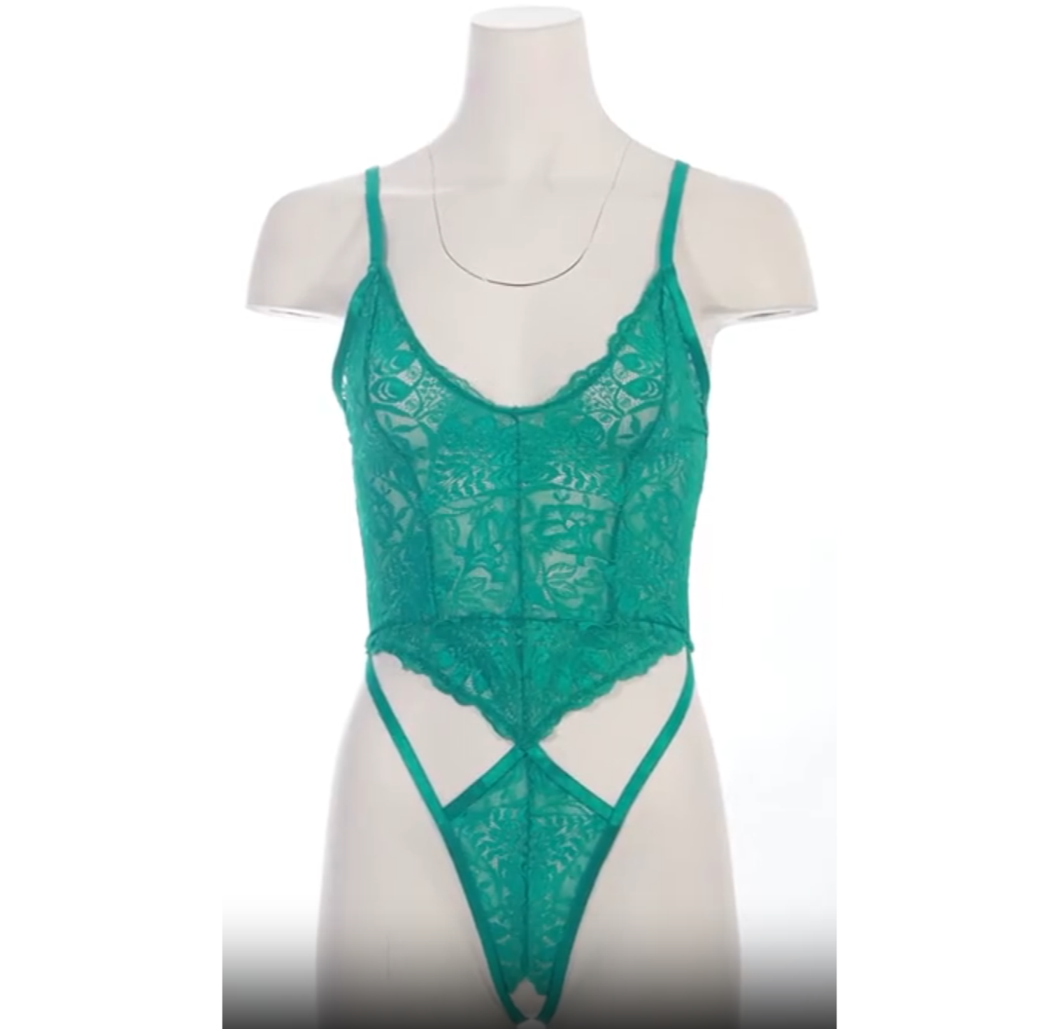 Tropical Green Strappy Teddy