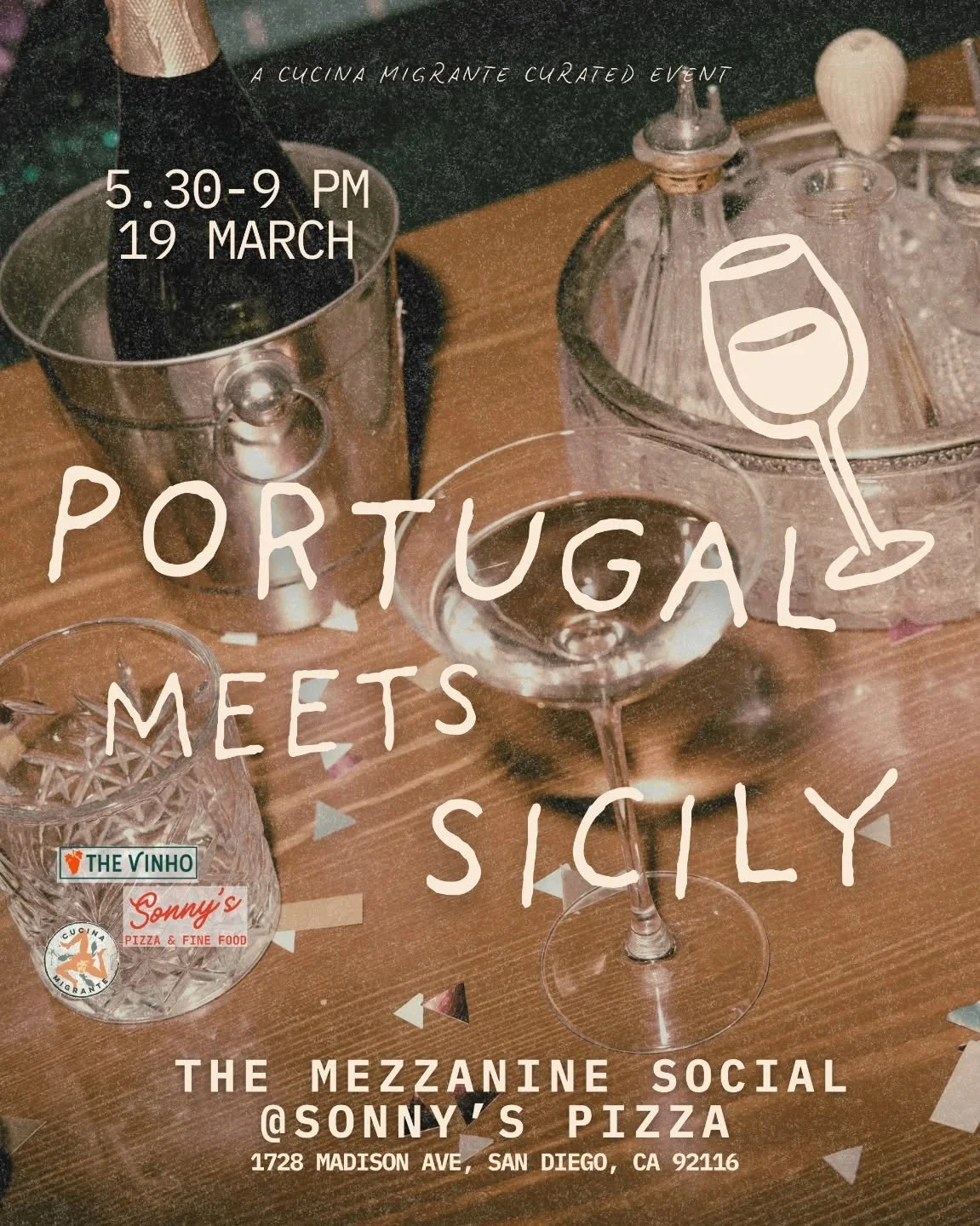 A fabulous pop-up dinner is officially on the books for March 19 and it&rsquo;s all about good food, great wine, and real human connection (the old-school way).

Cucina Migrante is back, teaming up with @the.vinho to bring big Portuguese wine energy 