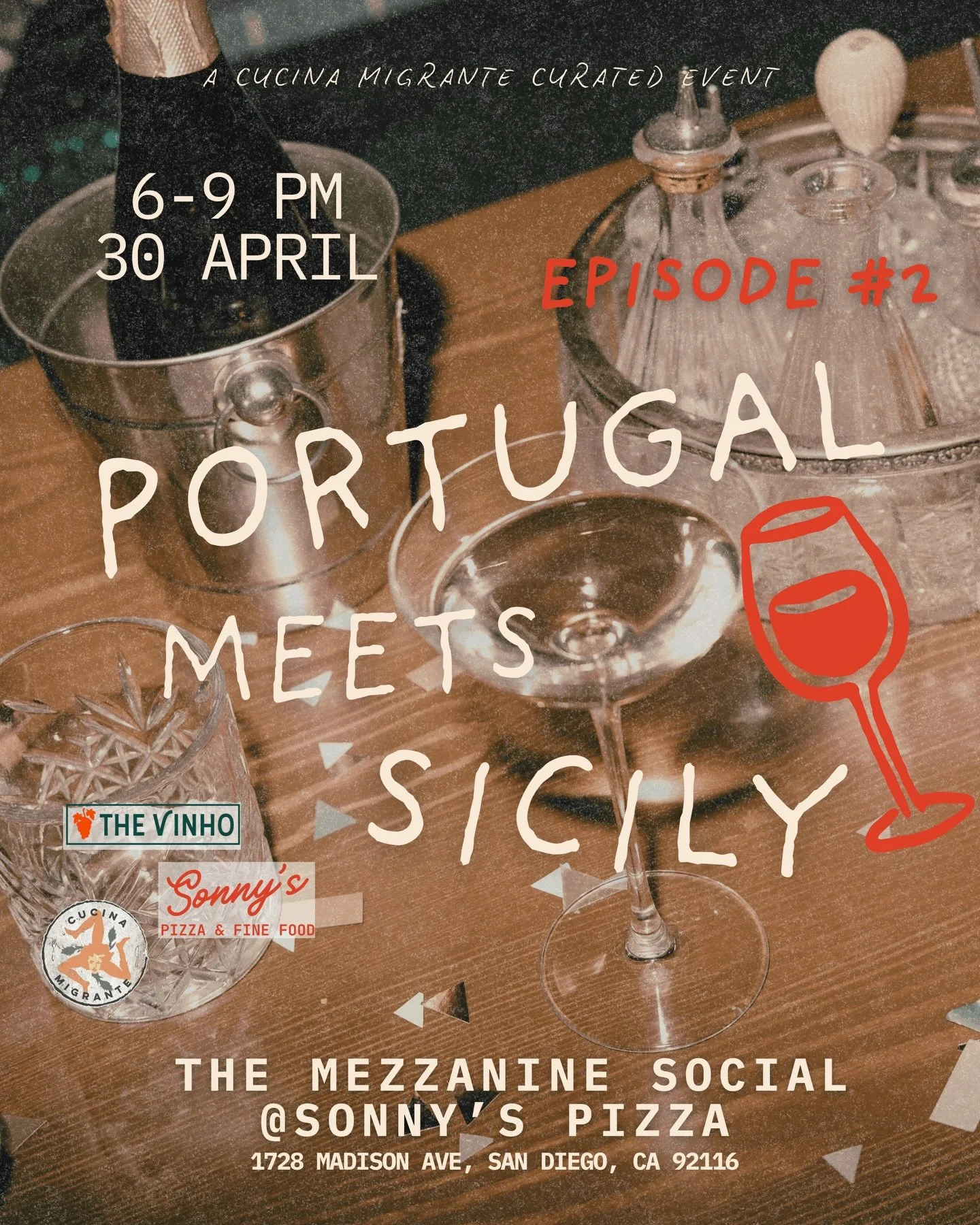 Portugal meets Sicily 🇵🇹🇮🇹
Episode #2 is here.

An evening of seasonal Sicilian flavors, curated Portuguese wines, and the kind of atmosphere where conversations flow as easily as the pours.

This is more than just a dinner.
It&rsquo;s a shared t