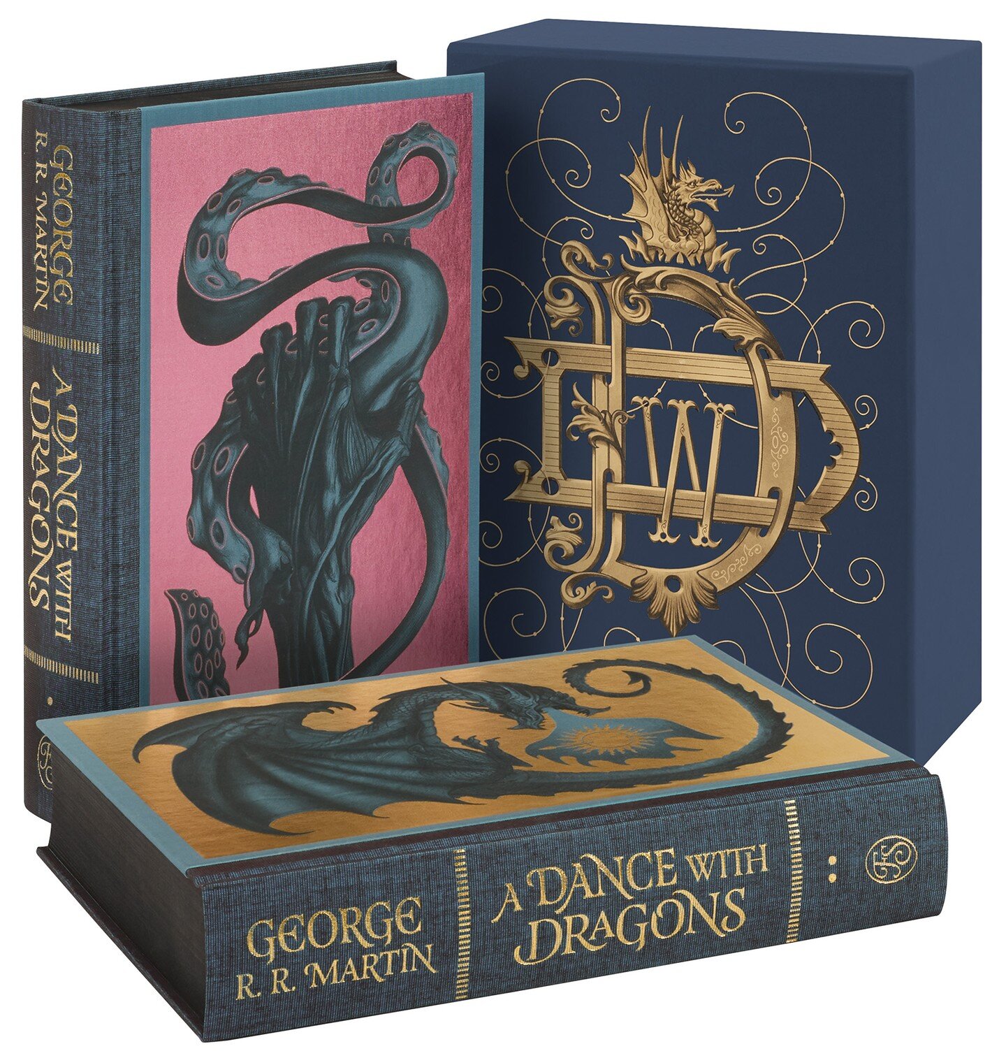 A Dance with Dragons is now available @foliosociety with beautiful metallic foils on the cover and slipcase.