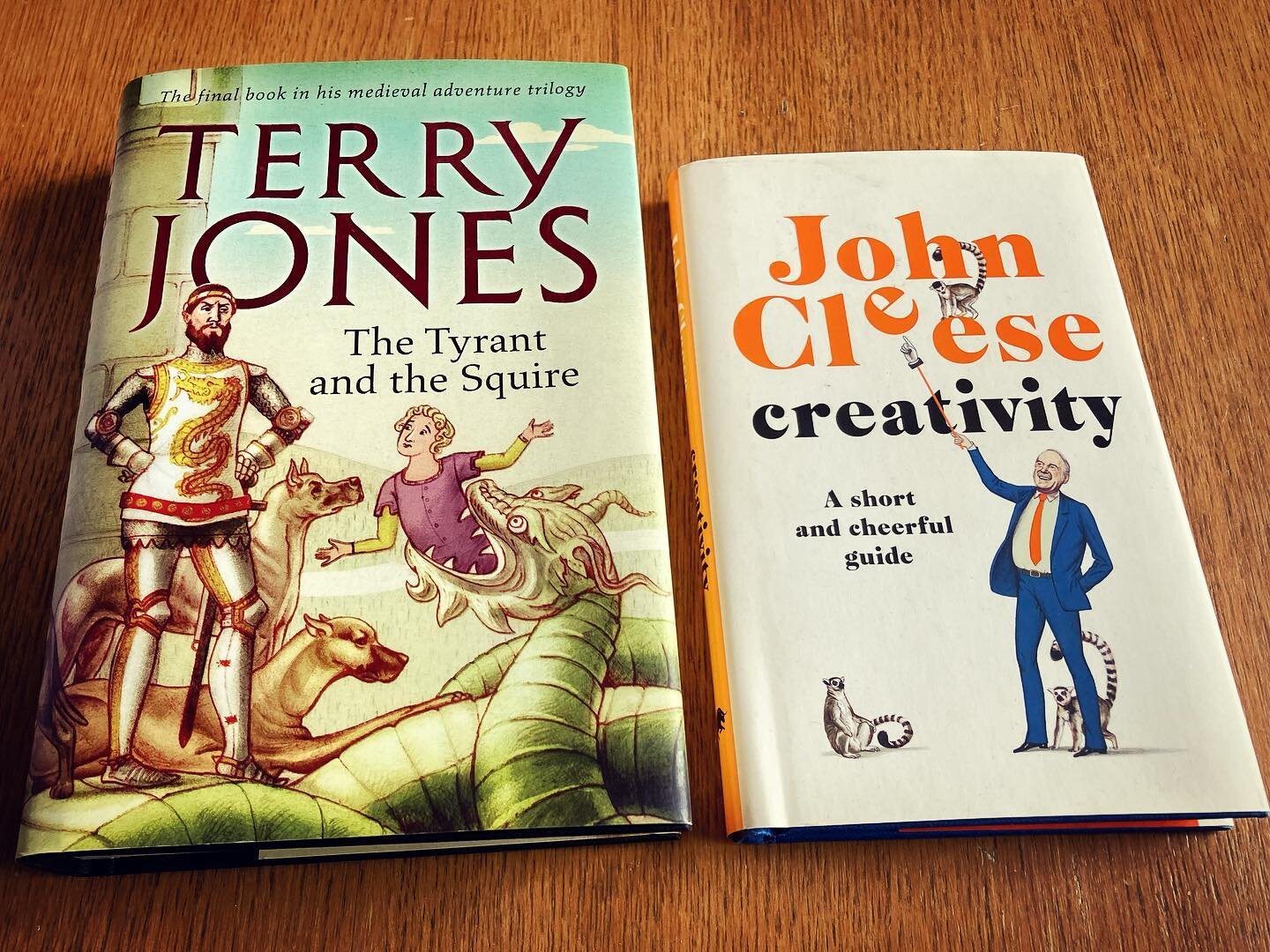 My book covers for Terry Jones and @johncleeseofficial. I&rsquo;m here for you @michael.palin