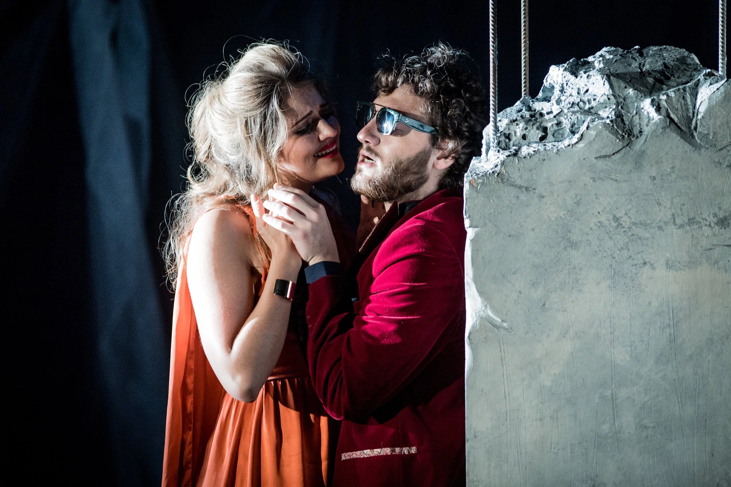 As Leporello in Don Giovanni, dir. James Hurley, British Youth Opera, September 2017. Photo by Robert Workman.