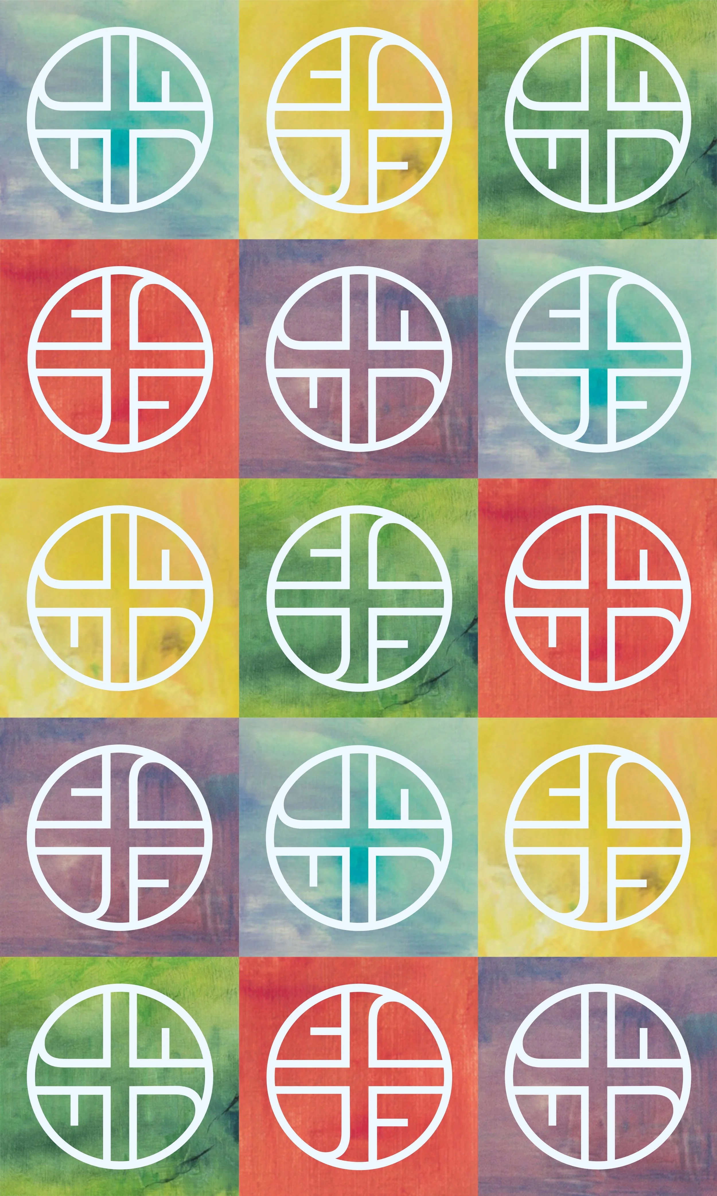  Monogram, digital decorative pattern, textile/surface   