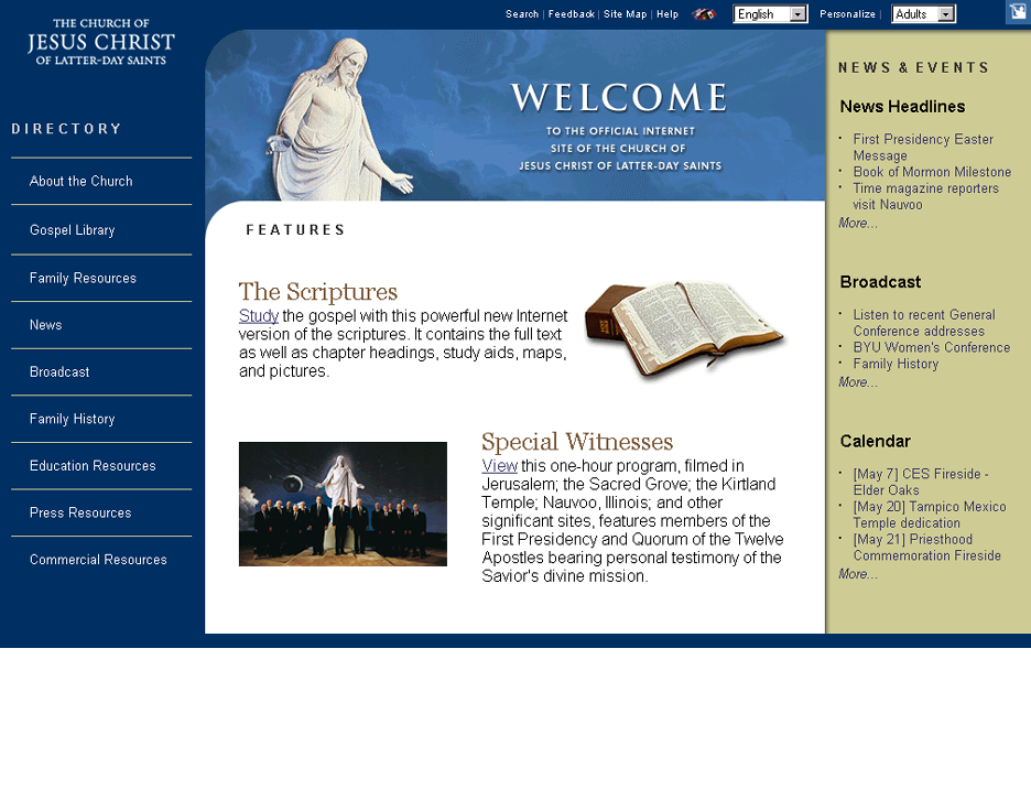 lds.org "2.0" visually designed by Neil Brown, Matt Maxwell, and Jason Mumford.