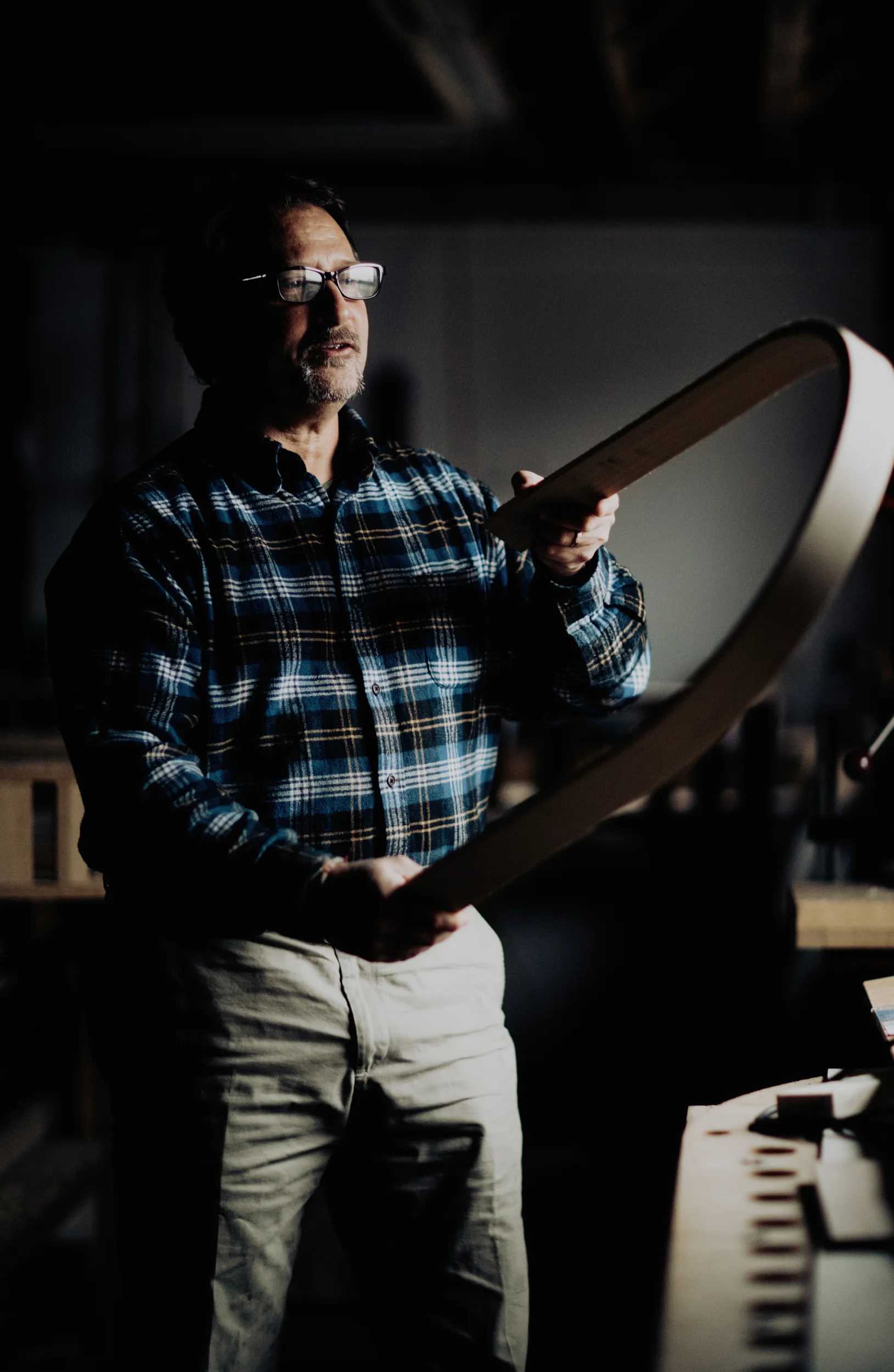 Tim “Deuce” Holmberg: Wood doctor With us since 2000, Deuce creates jigs, tooling, and procedures that keep Whitmer Woodworks rolling on a day-to-day basis. They say he can fix an ugly piece of wood in his sleep. A wearer of many hats, Deuce also helps out in the office and serves as a client liaison.