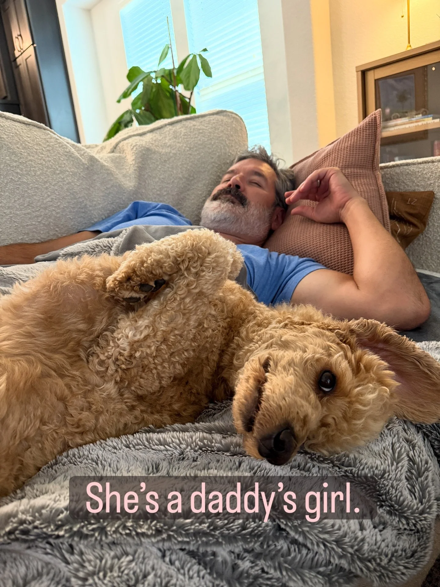 She is therapy for all of us, but she&rsquo;s definitely daddy&rsquo;s girl! 🥰 Sending love and light to all! 
💖💖💖