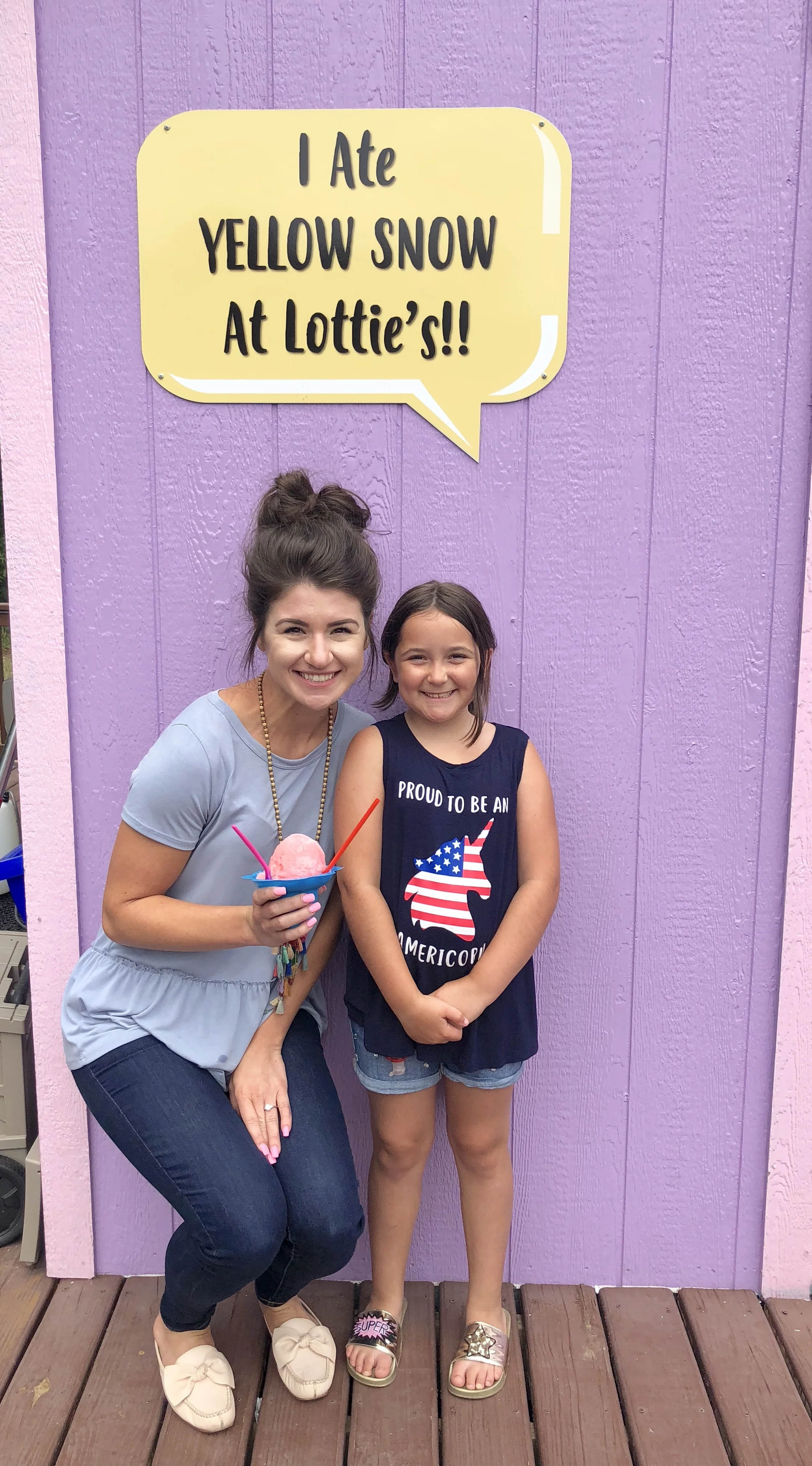 Peep those super cute slides! Yes you are a super star! 
