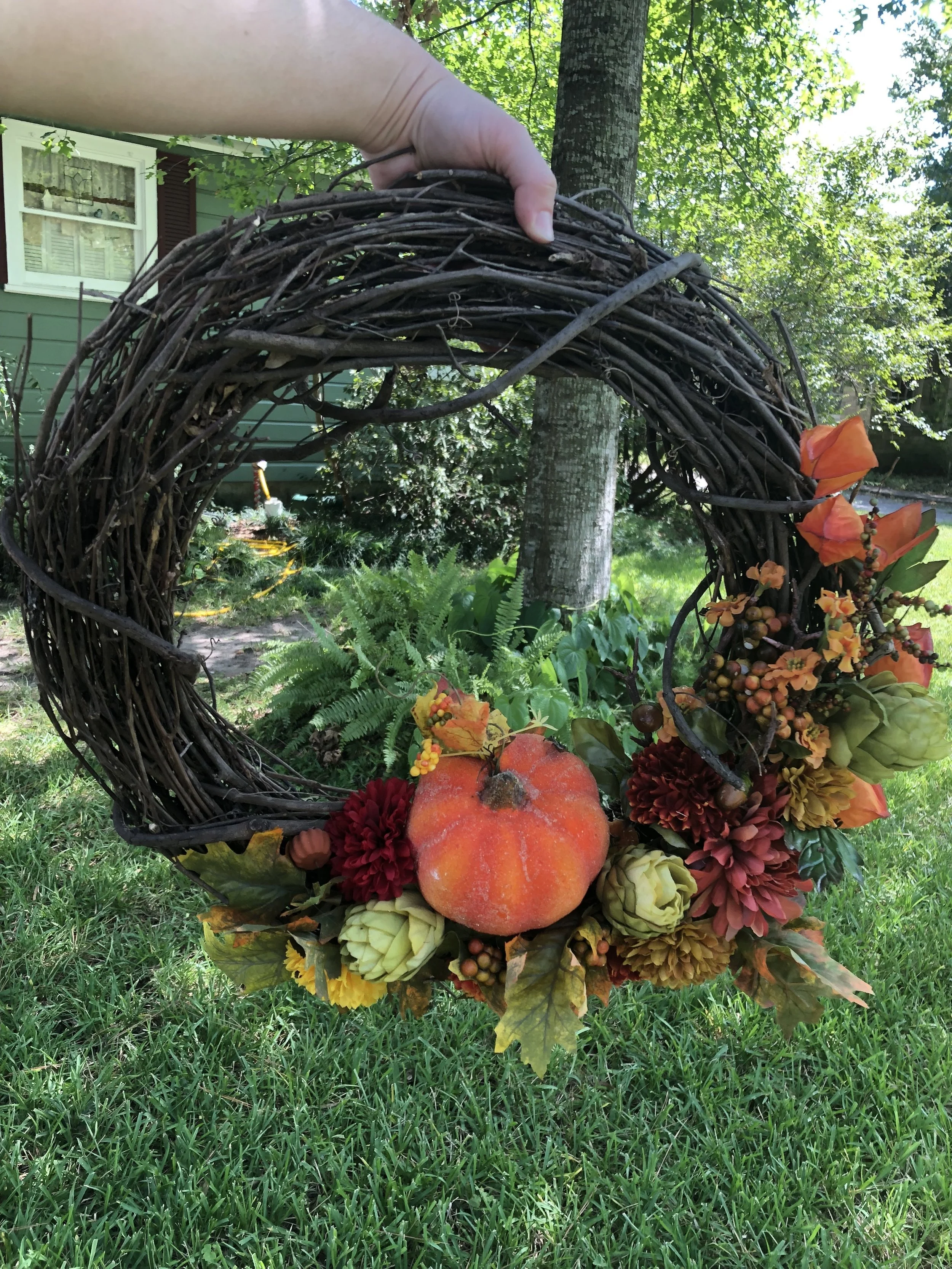 Kenzie and I made this bomb ass wreath.