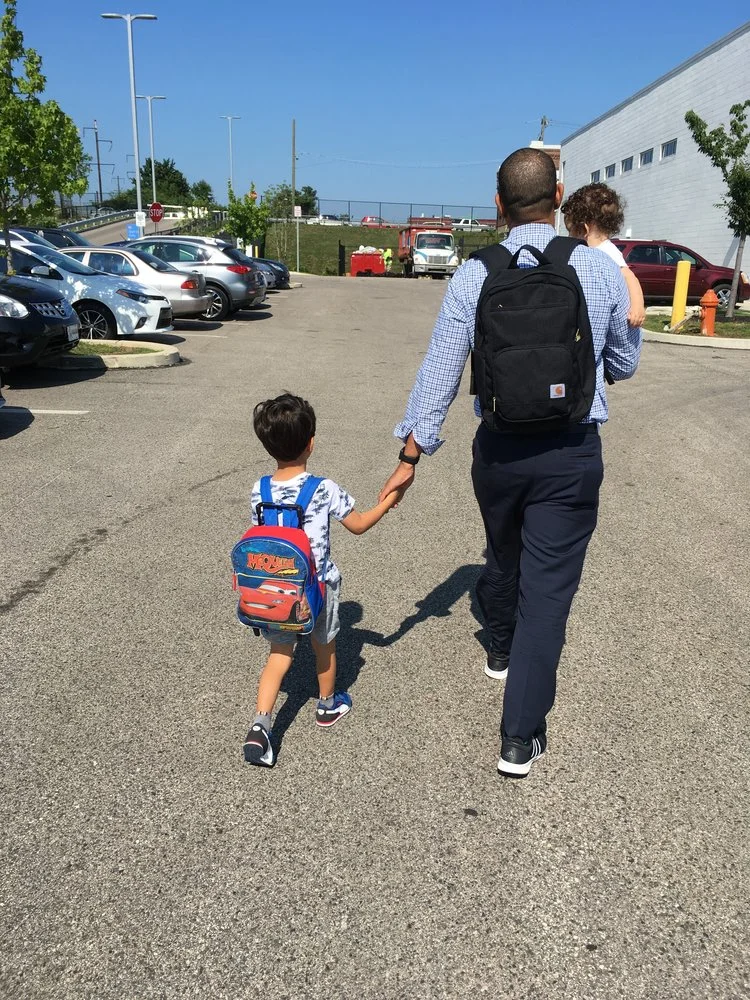 Like this moment, of my awesome kids walking with my super great husband to their well child check at St. Chris . Both healthy, both happy and have two parents who love each other and were able to take the morning off and be together. I feel like screaming at myself- DON'T MISS THIS! 