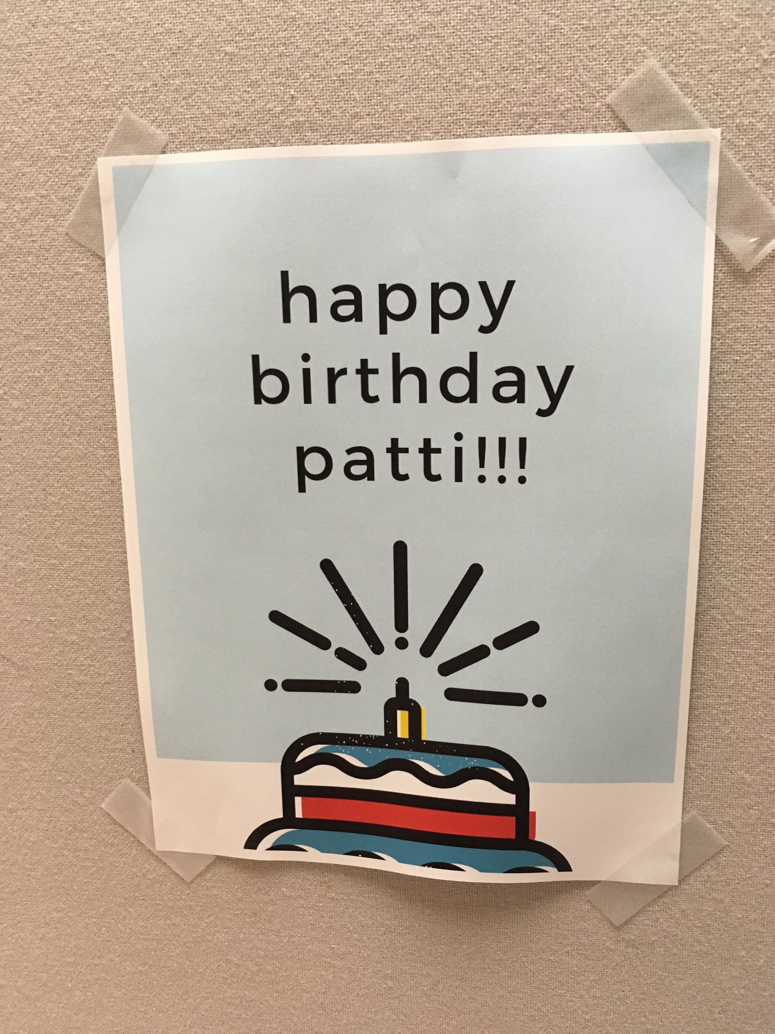 Work party! I love this because I’ve only been there a little while. And we are really busy at work. And… color ink?!? Whoa!