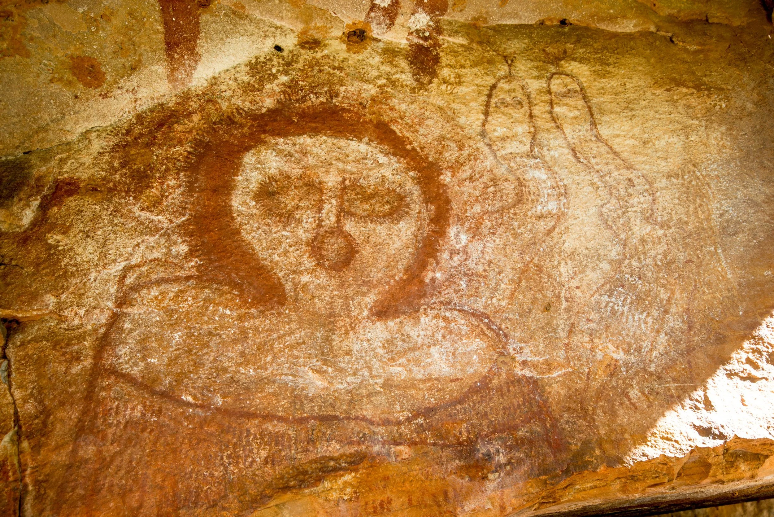 Wandjina rock art in the Kimberley